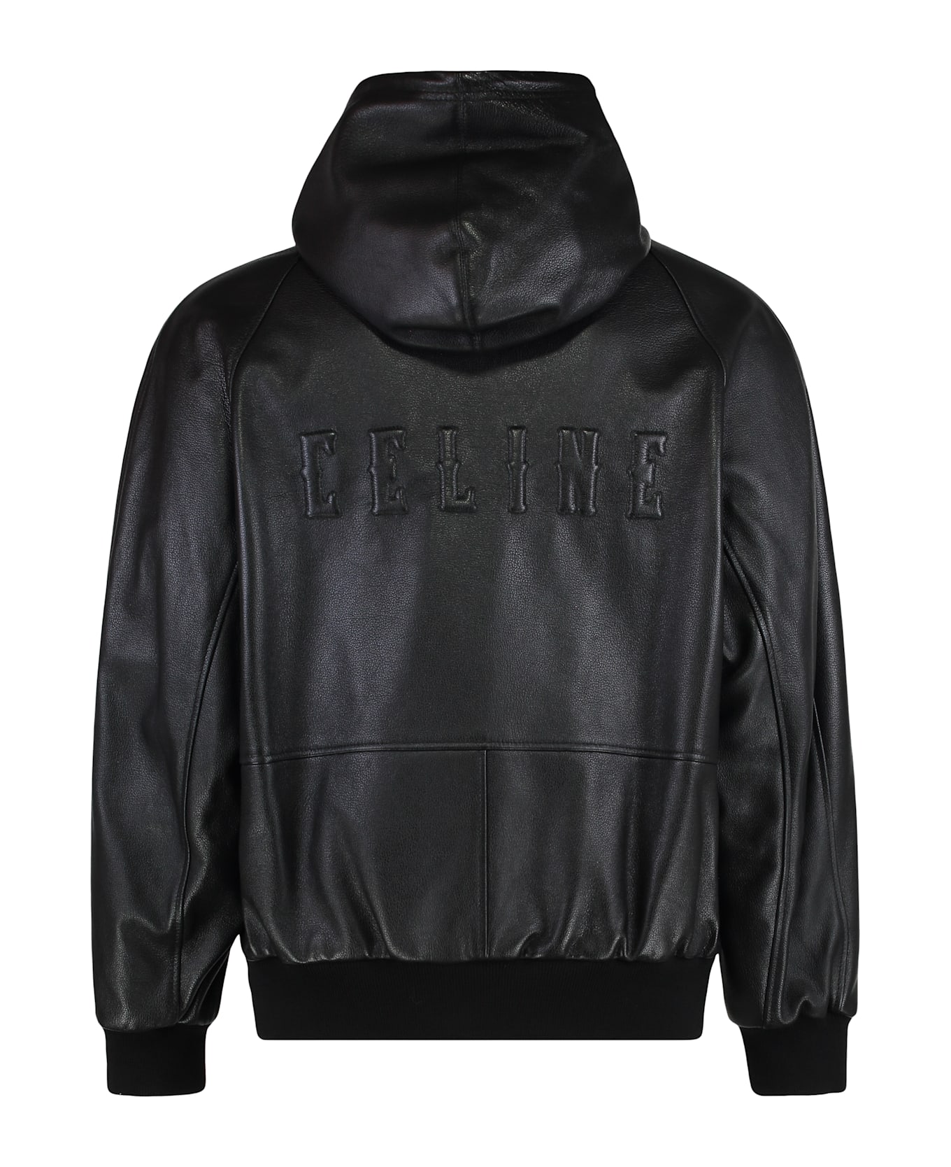 Celine Leather Jacket - black