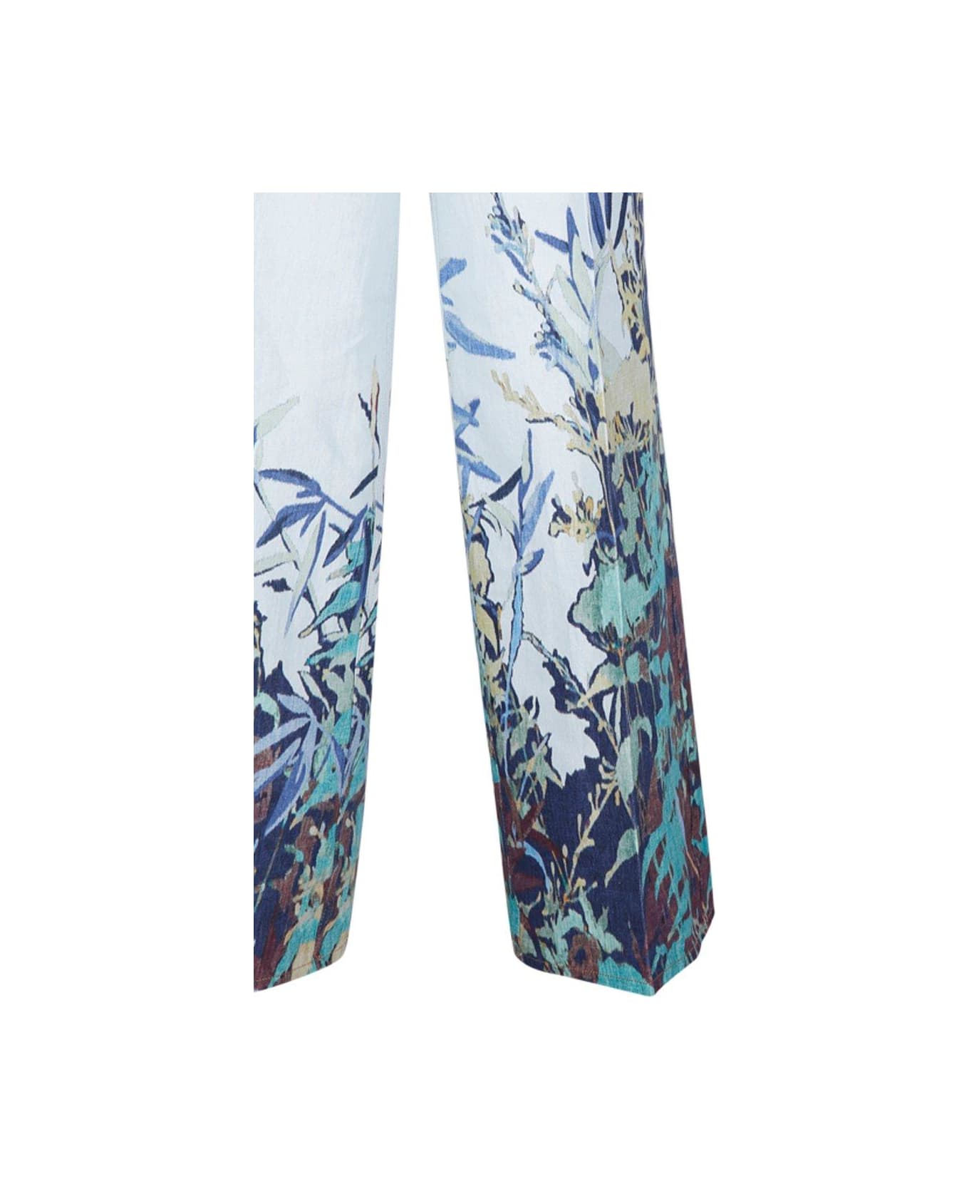 Forte_Forte Heaven-printed Wide-leg Jeans - Clear Blue