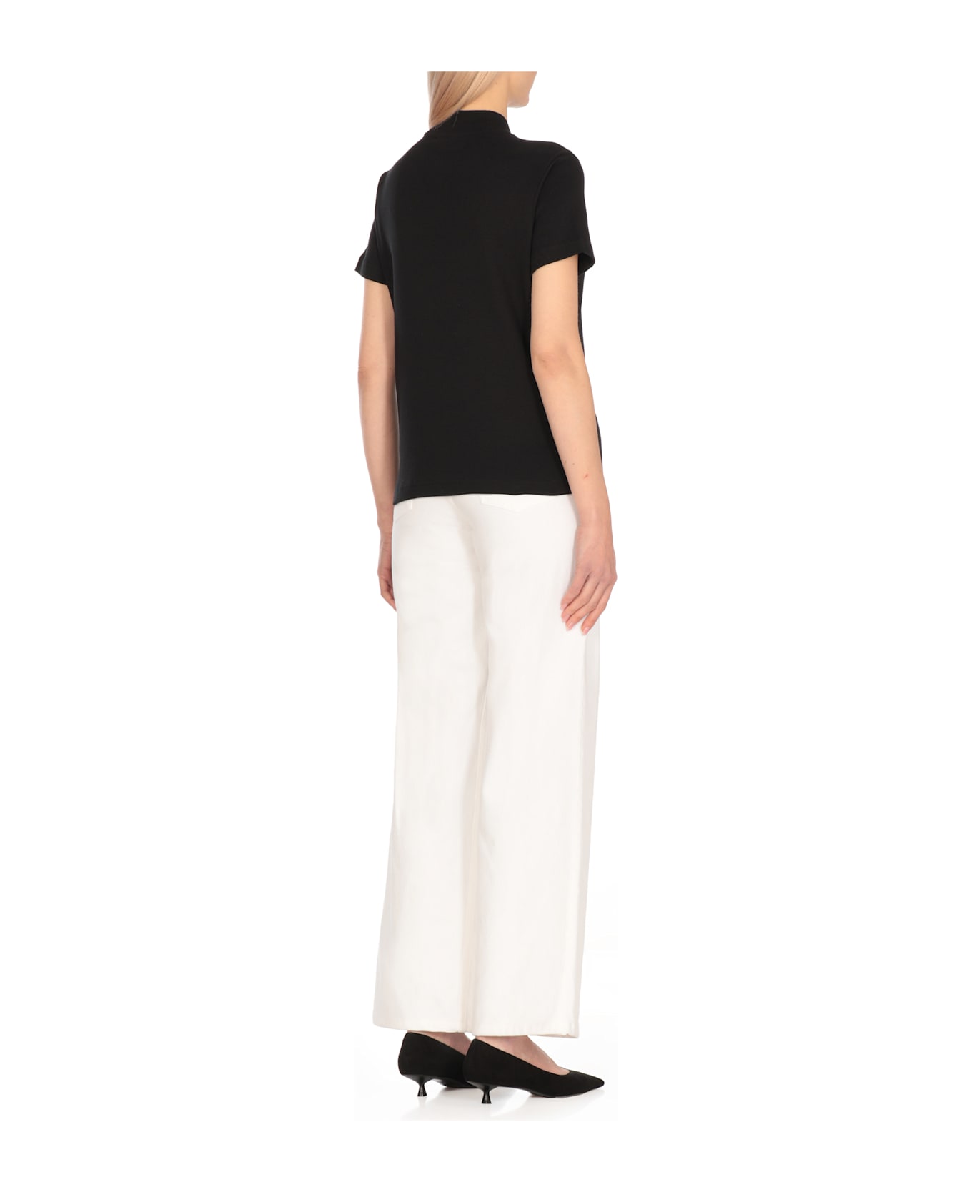 A.P.C. T-shirt With Logo - Black