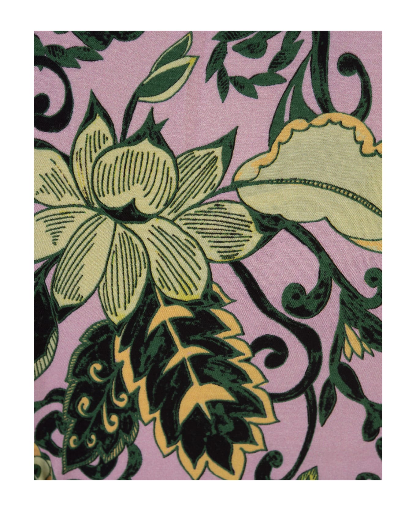 Diane Von Furstenberg Delhi Reversible Top In Garden Paisley Mint Green And Pink - Multicolour