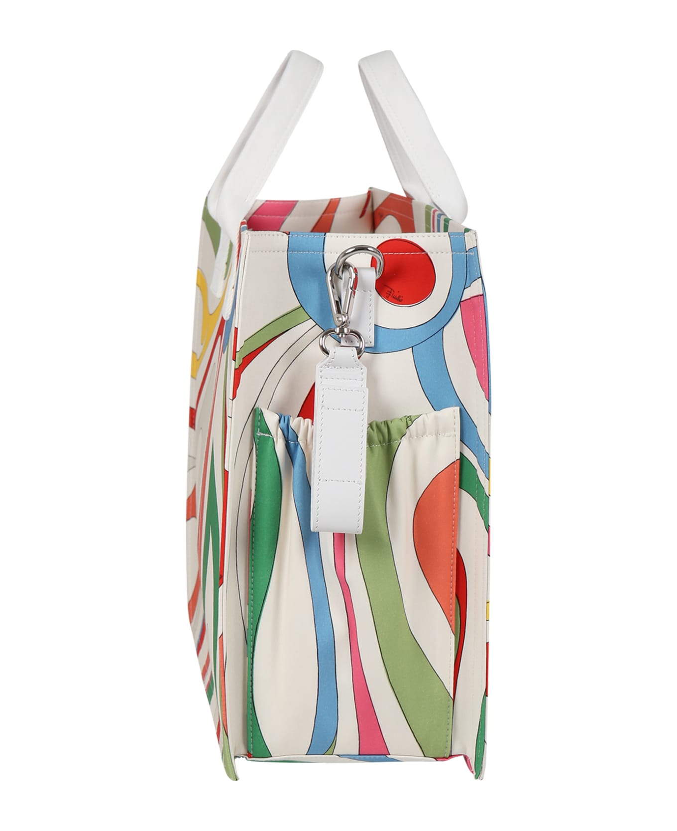 Pucci Multicolor Changing Bag For Baby Kids With Logo - Multicolor