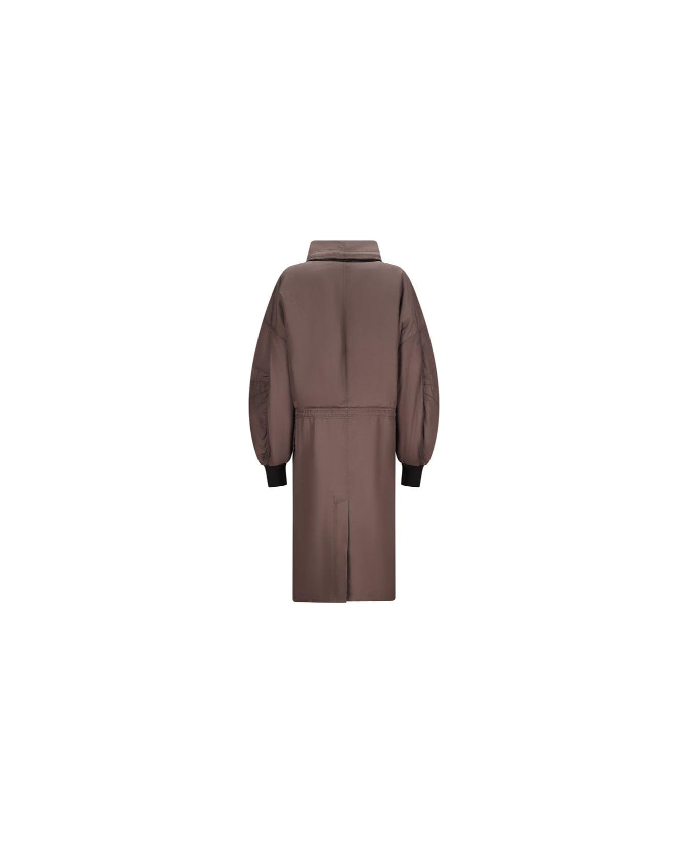 The Attico Long Coat - Brown