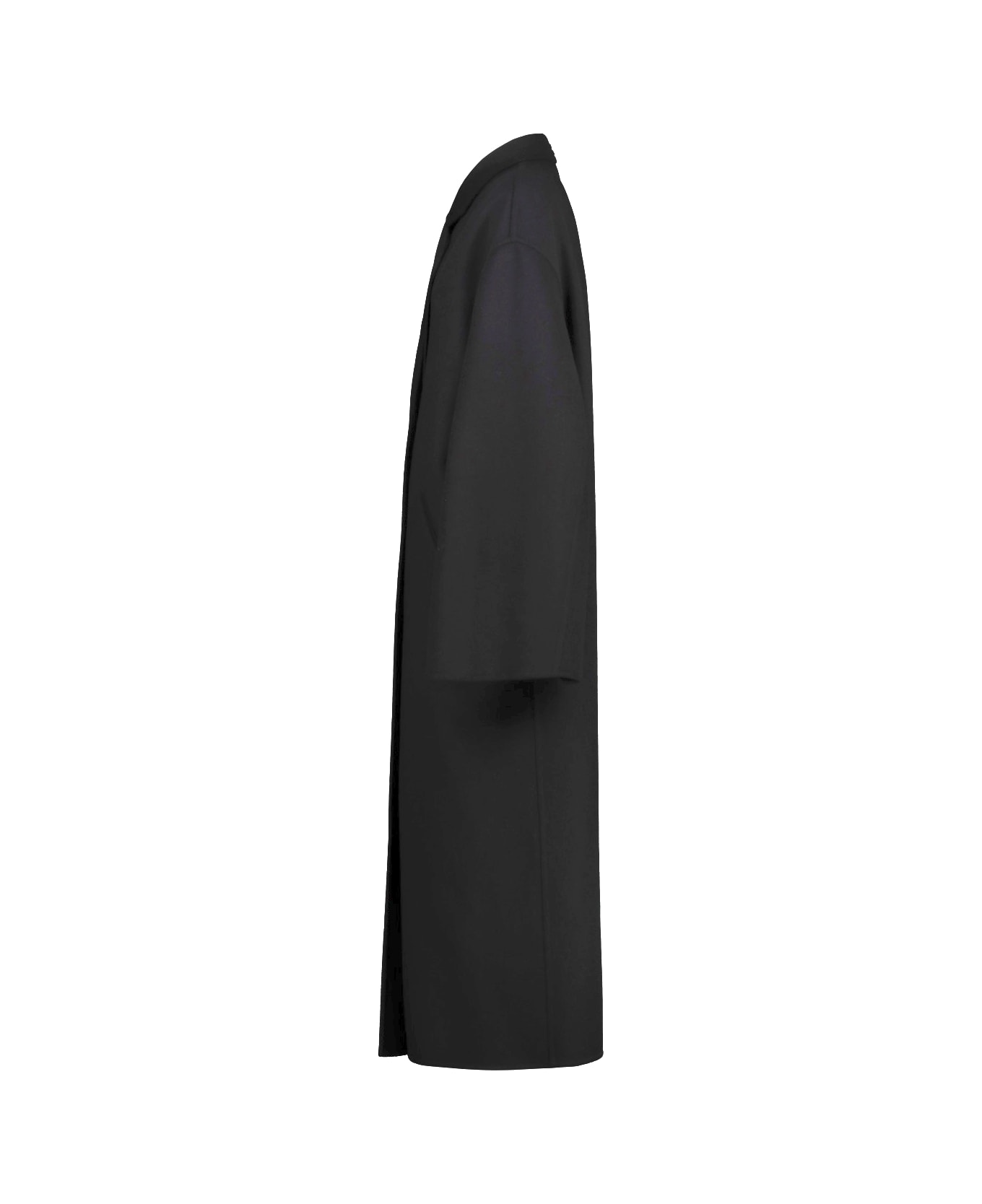 Courrèges Cocoon Long Coat - Black