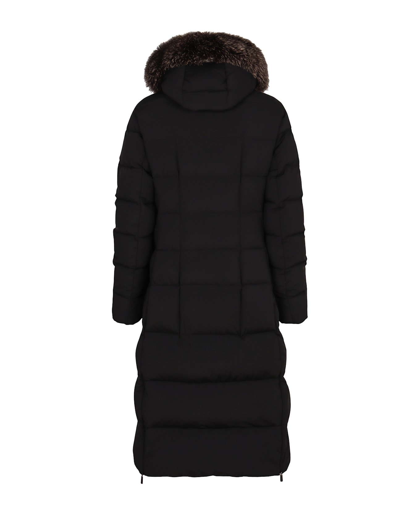 Moorer Long Zagara Down Jacket With Hood - black
