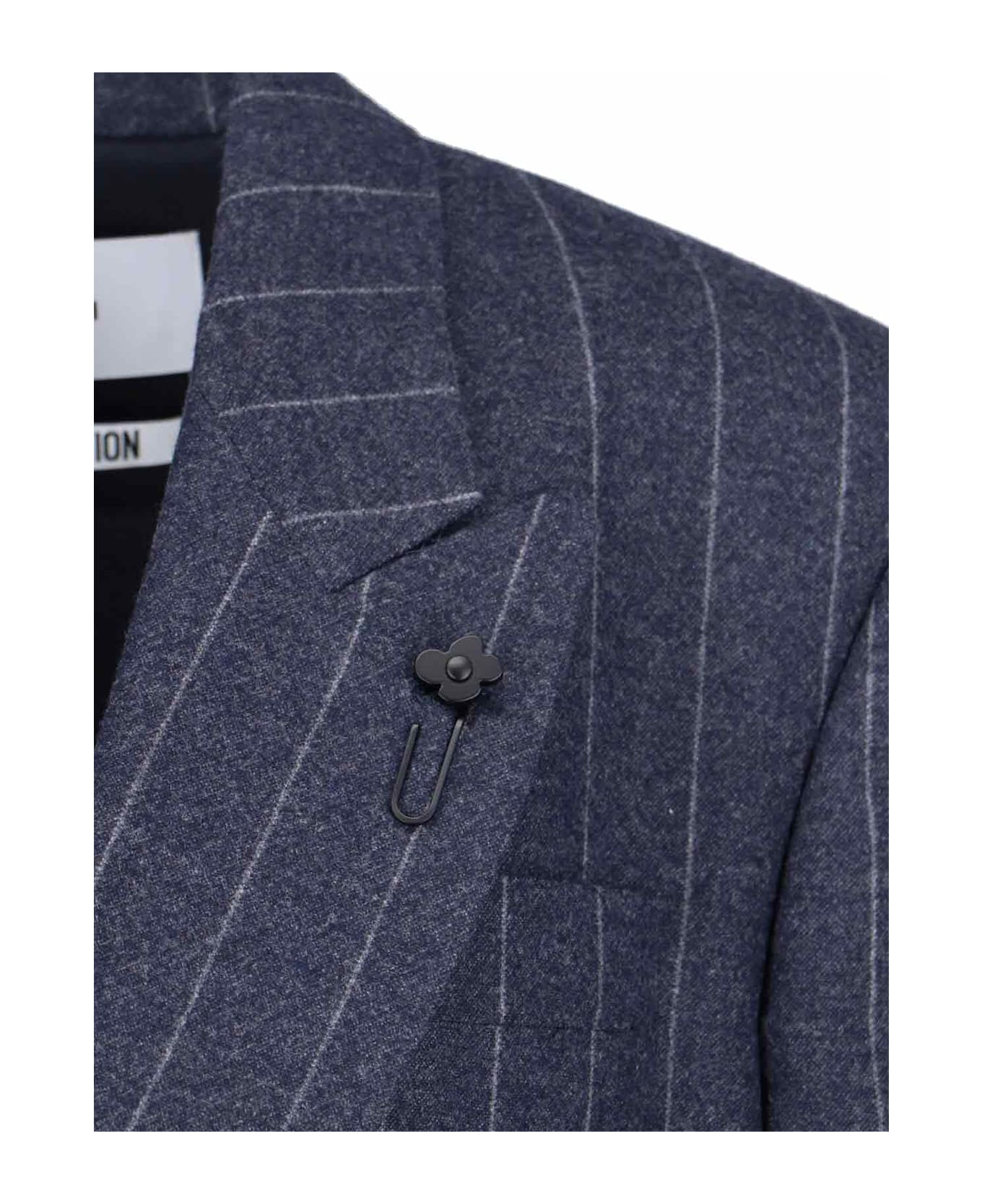 Lardini Virgin Wool And Cashmere Blazer - Blue