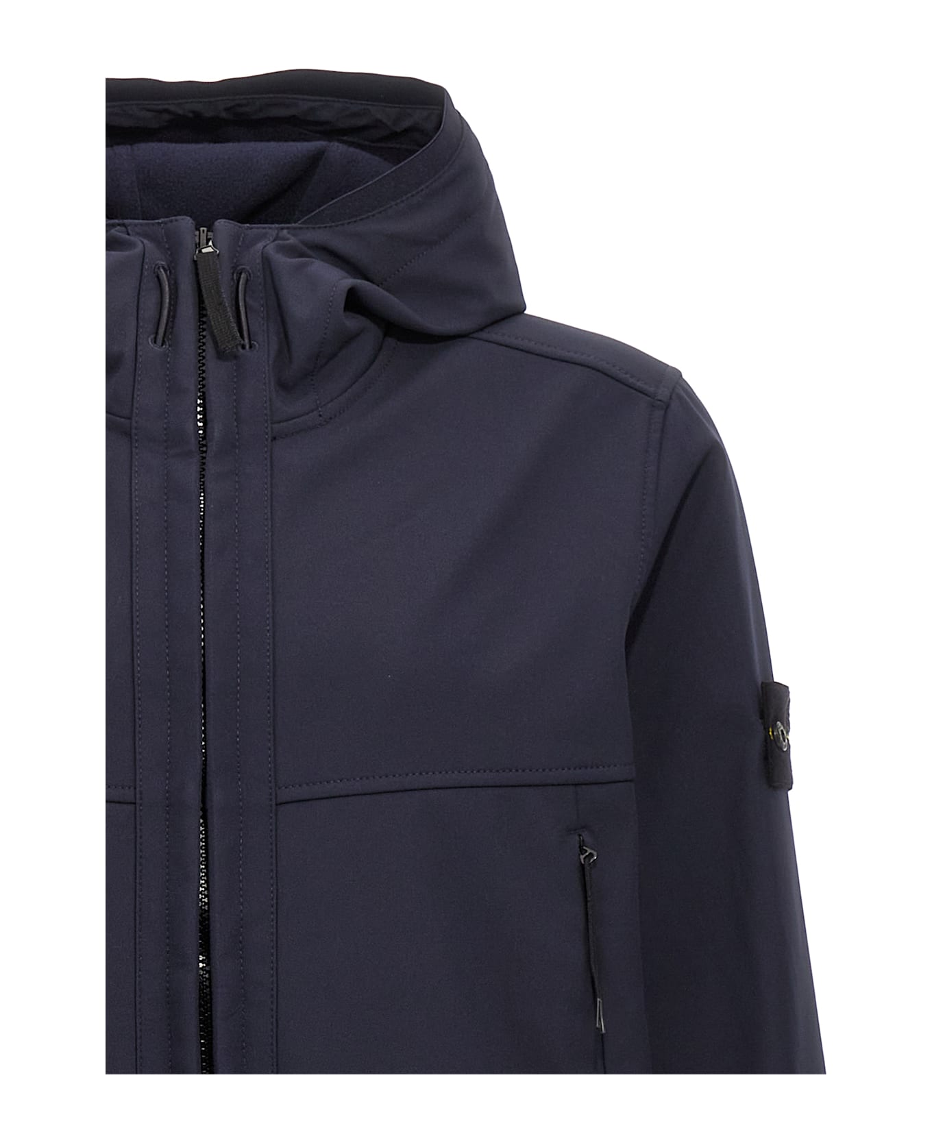 Stone Island 'soft Shell-r E.dye Technology' Jacket - Blue