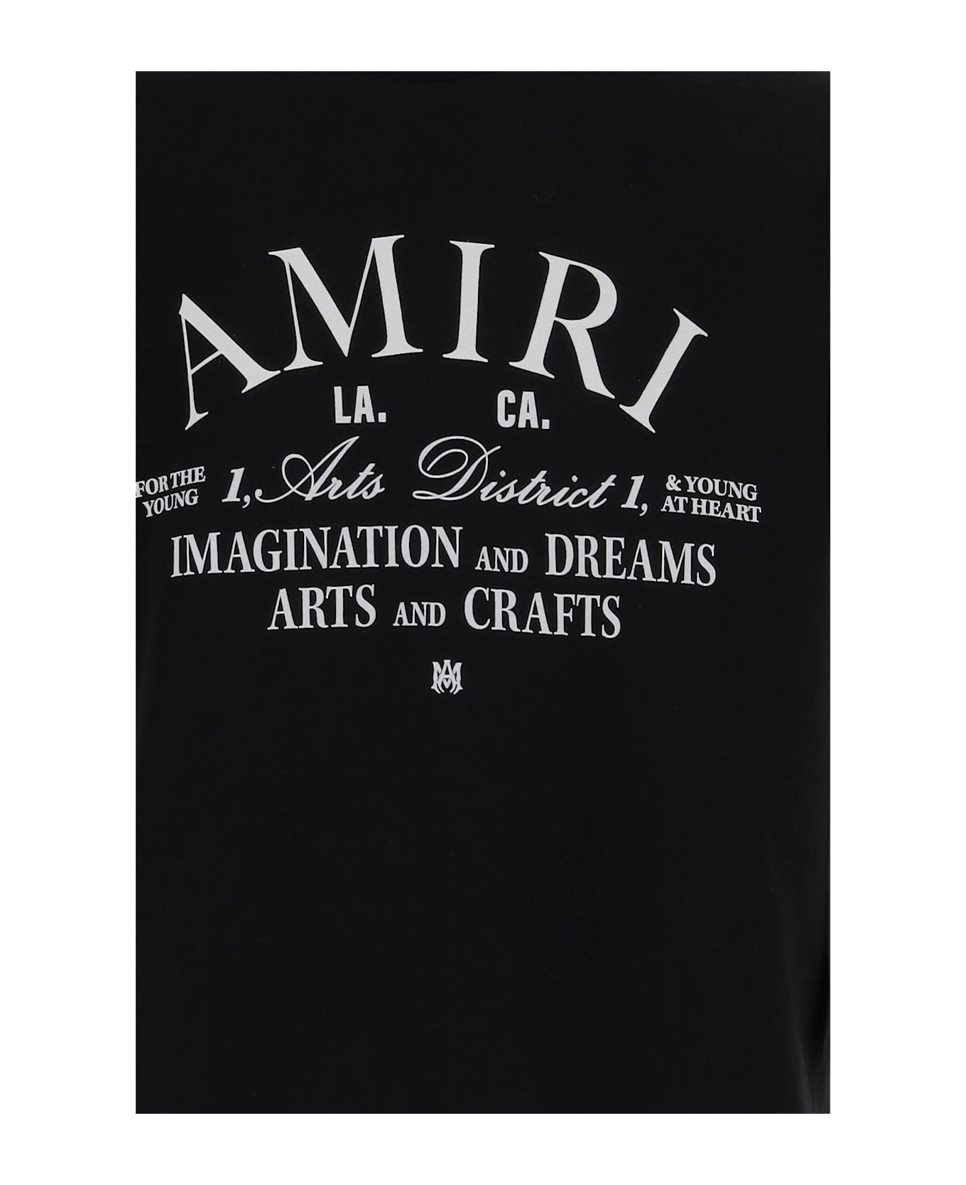 AMIRI Cotton T-shirt With Logo Print - Black