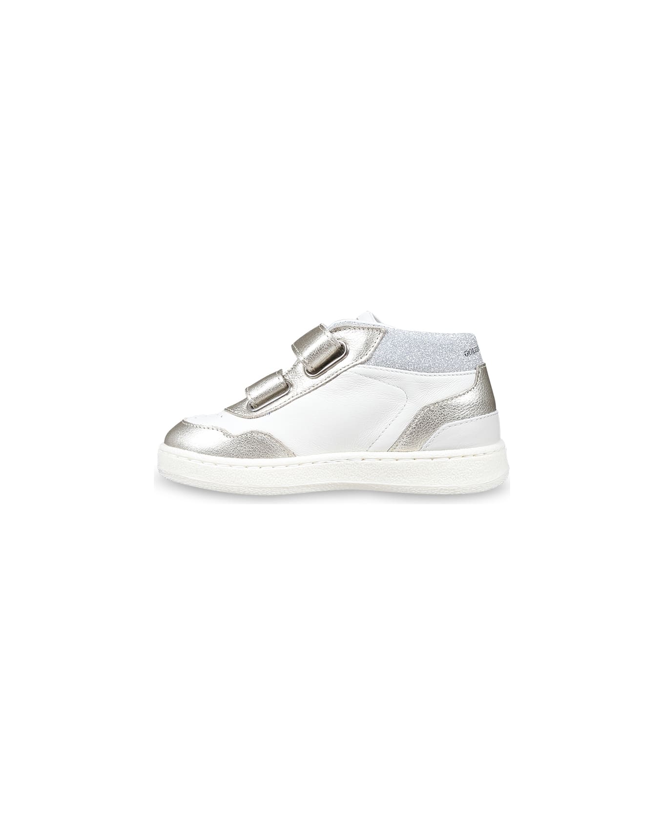 Golden Goose White Sneakers For Girl With Star - White