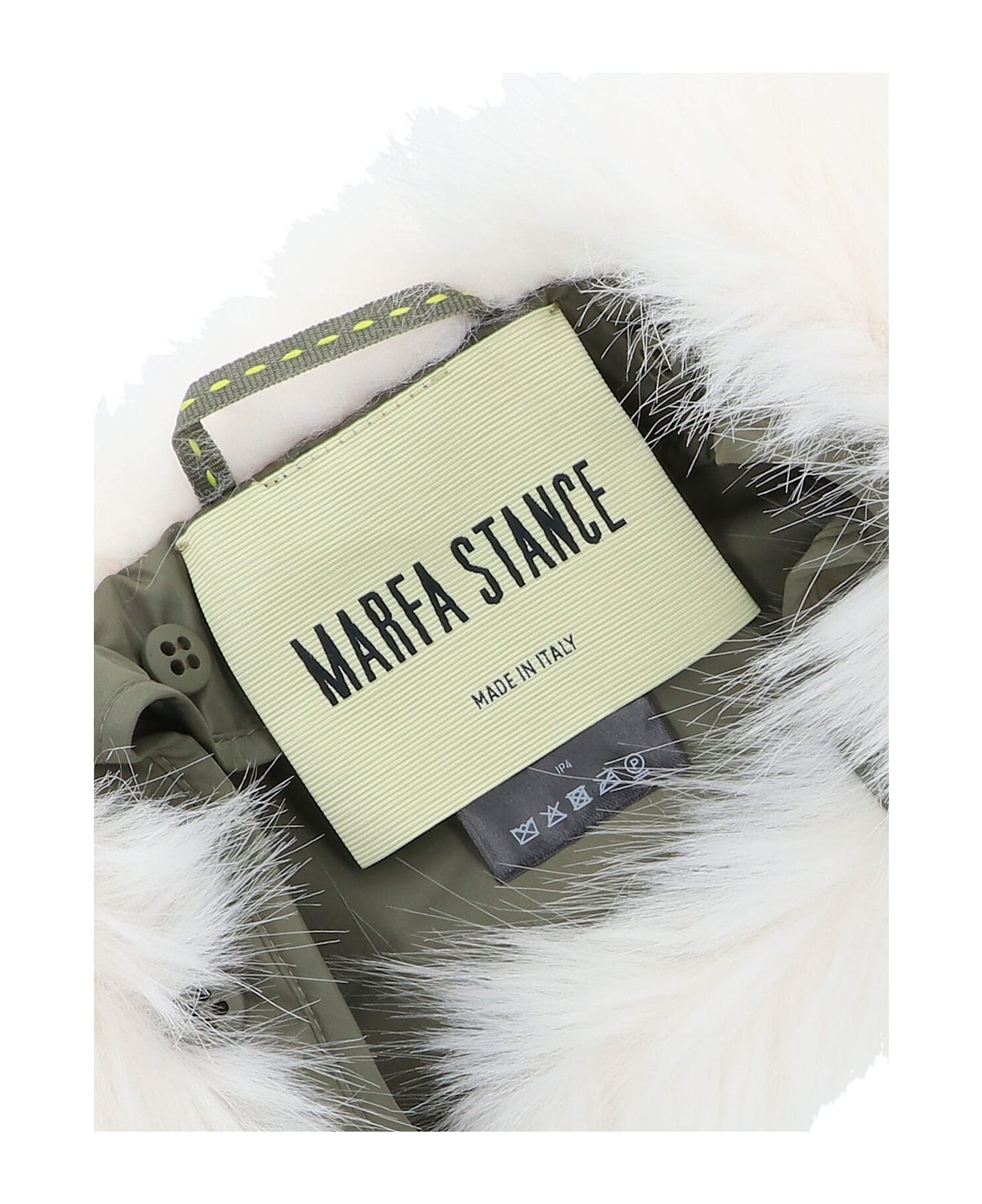 Marfa Stance Faux Fur Collar - White