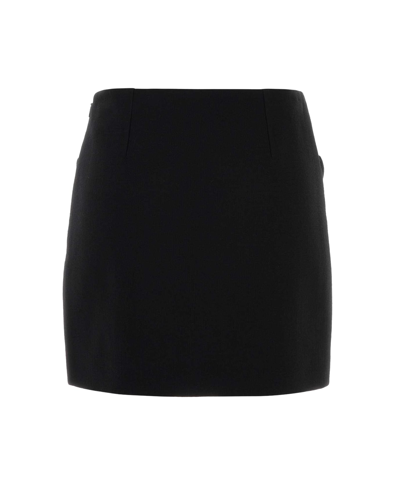 Versace Virgin Wool Mini Skirt - Black