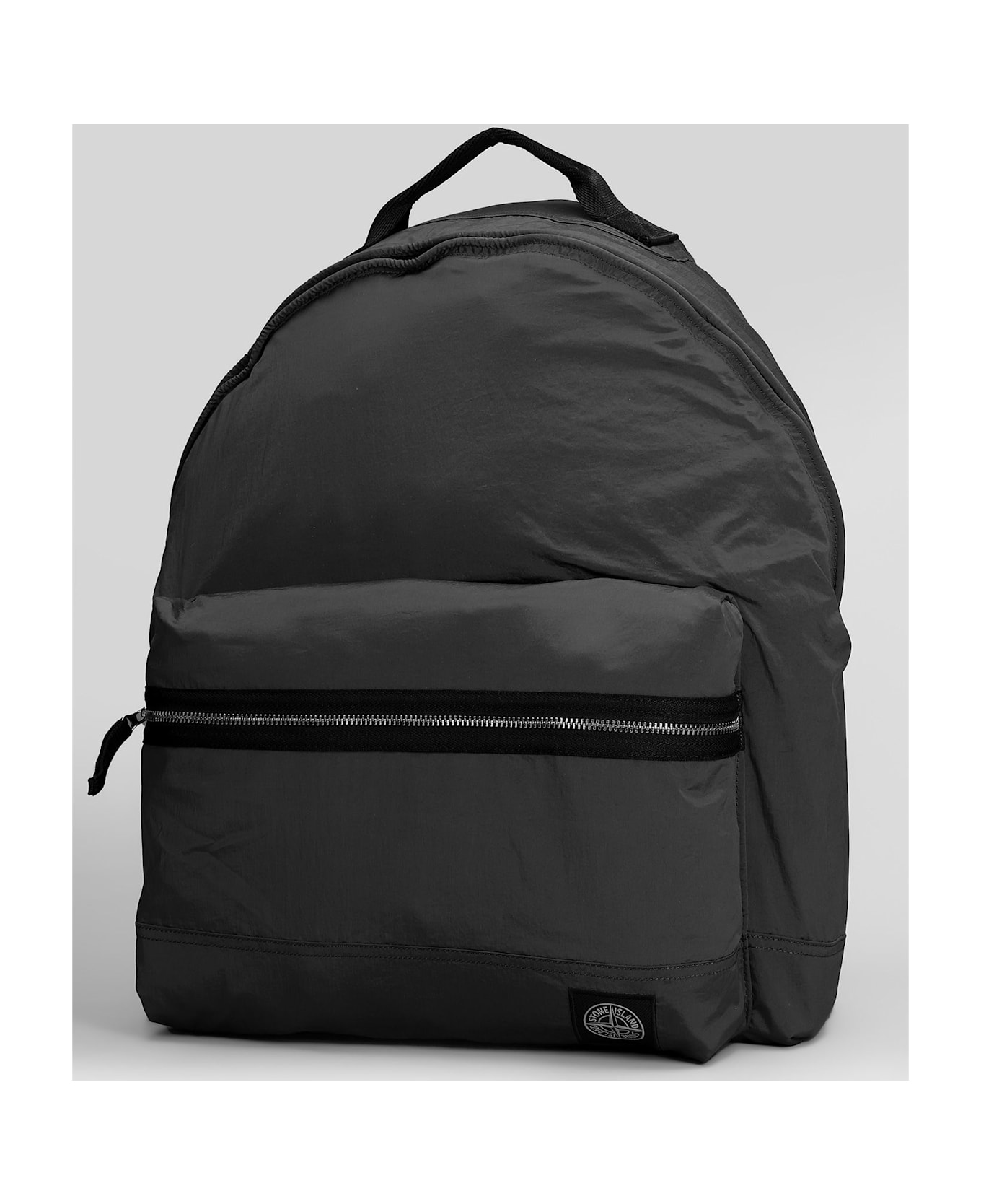 Stone Island Backpack In Black Polyamide - black