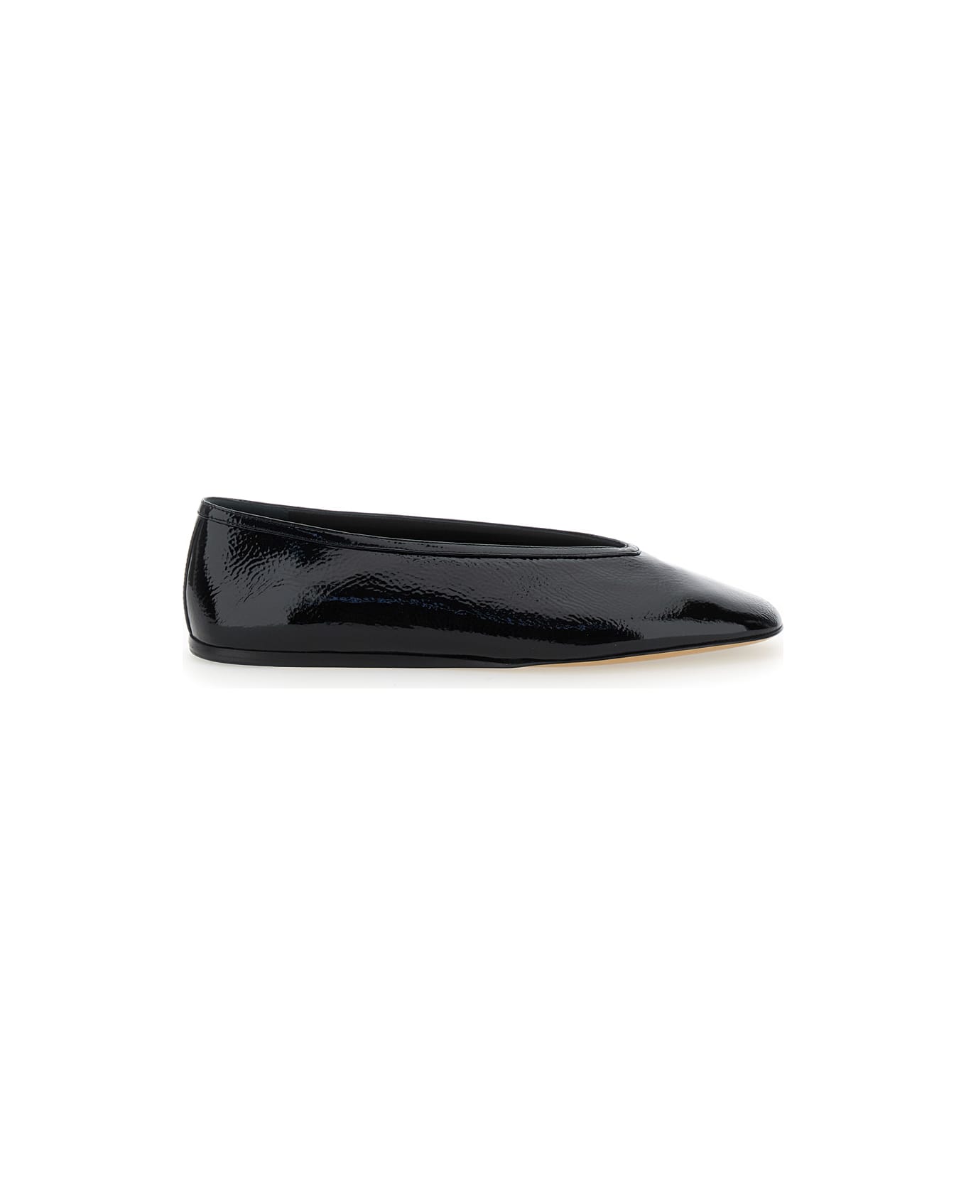 Le Monde Beryl Una' Black Ballet Shoes With Pointed Toe In Patent Leather Woman - Black