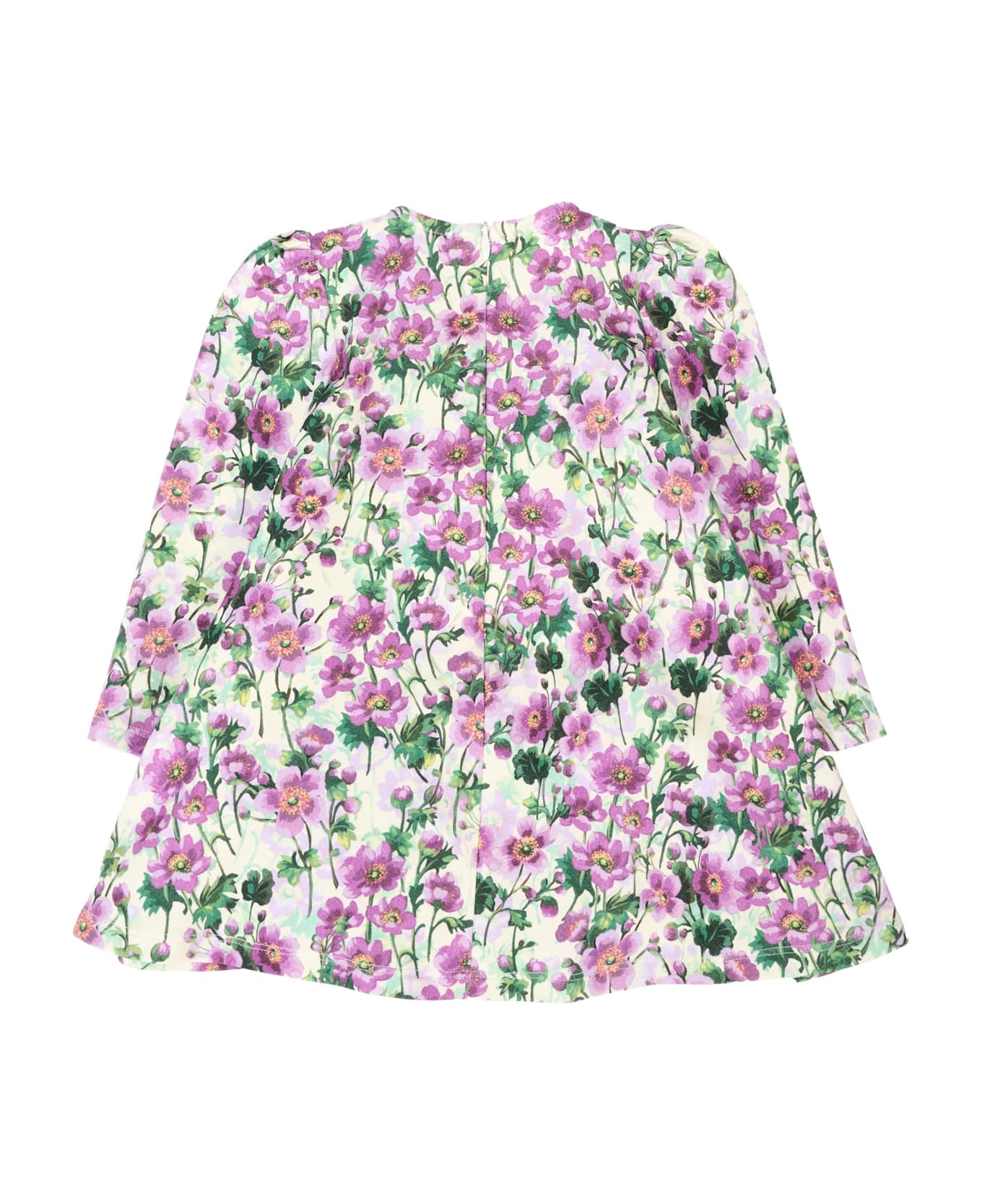Dolce 
Gabbana Multicolor Dress For Baby Girl With Violet Print - Violet