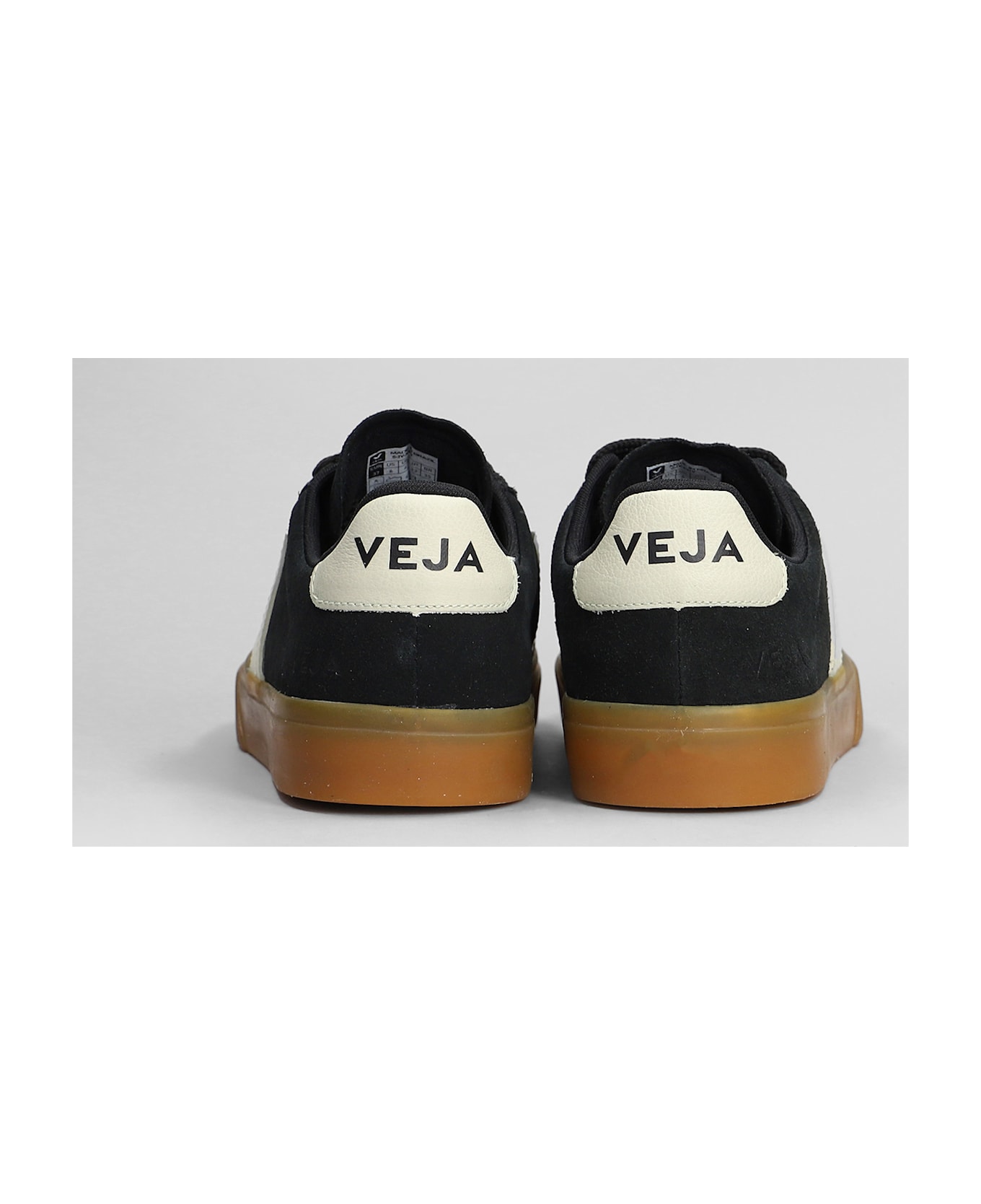 Veja Campo Sneakers In Black Suede - Nero