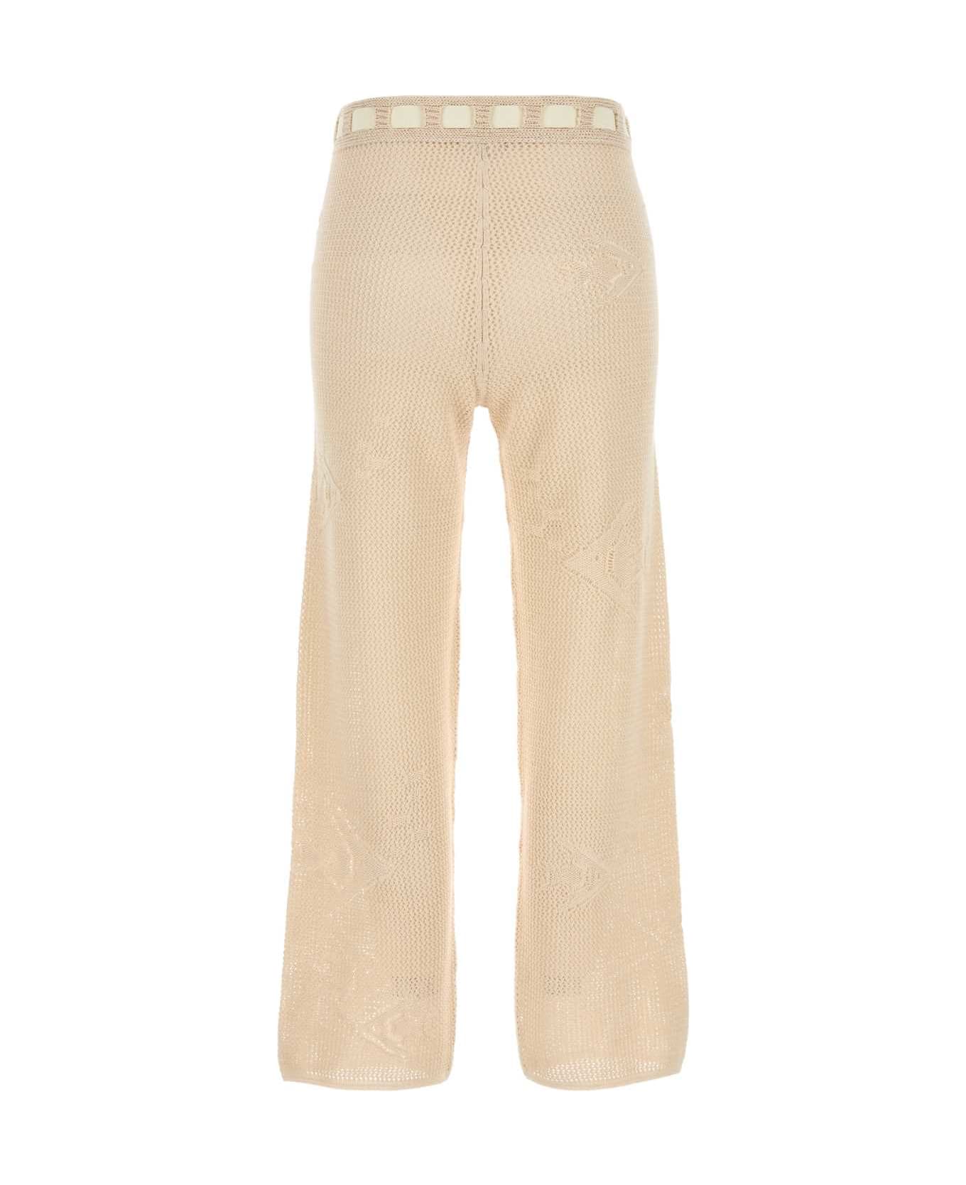 Bode Beige Crochet Pant - CREAM