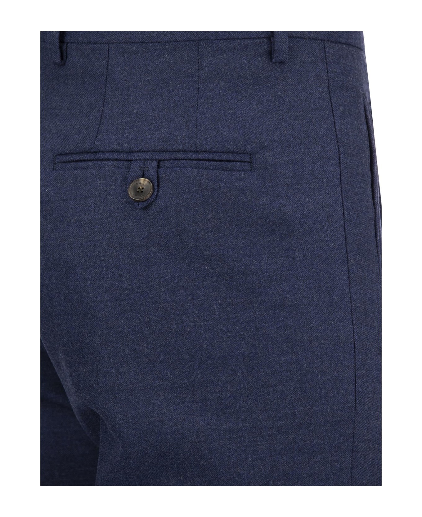 Etro Trousers With Dart - Blue