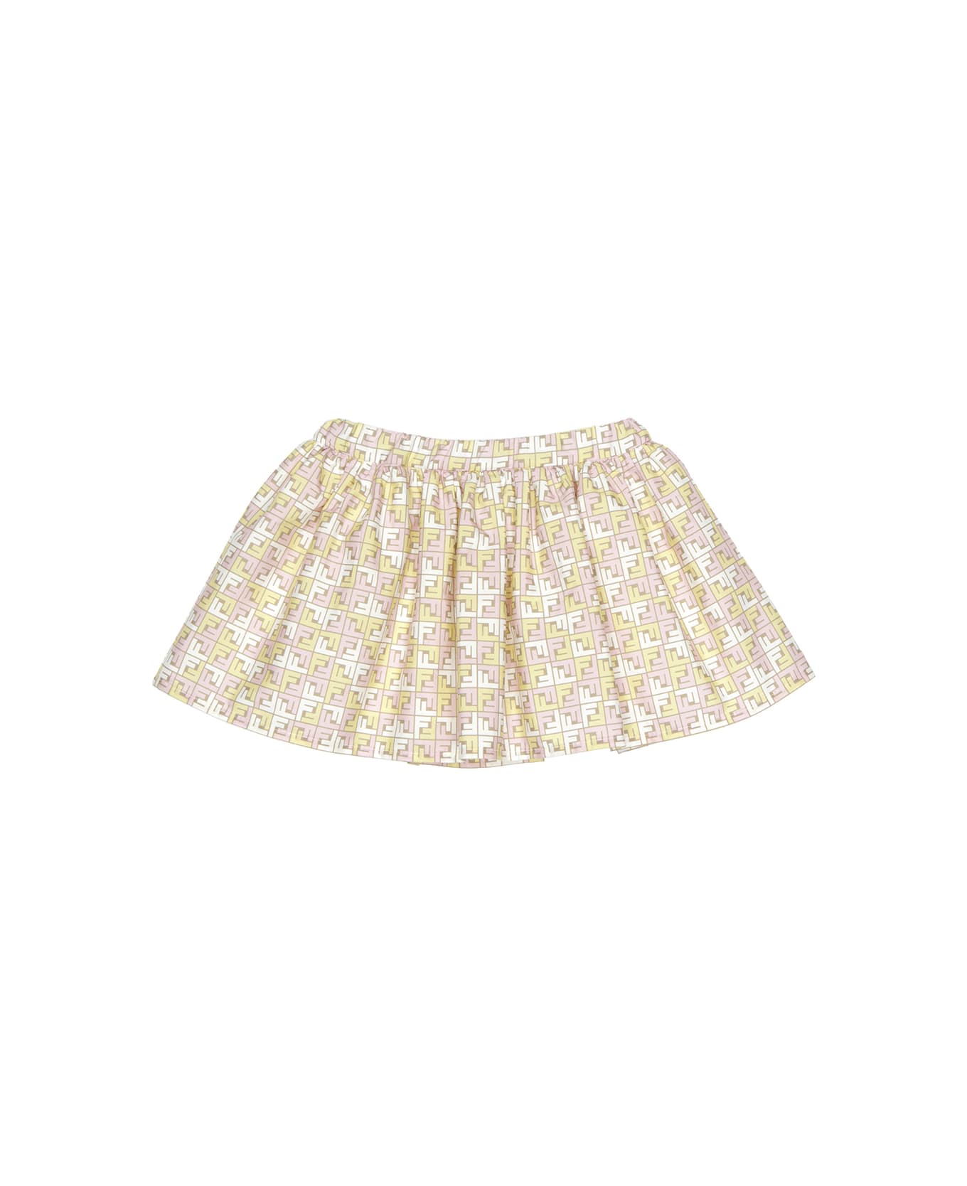 Fendi Mini Skirt With Monogram Motif - MultiColour