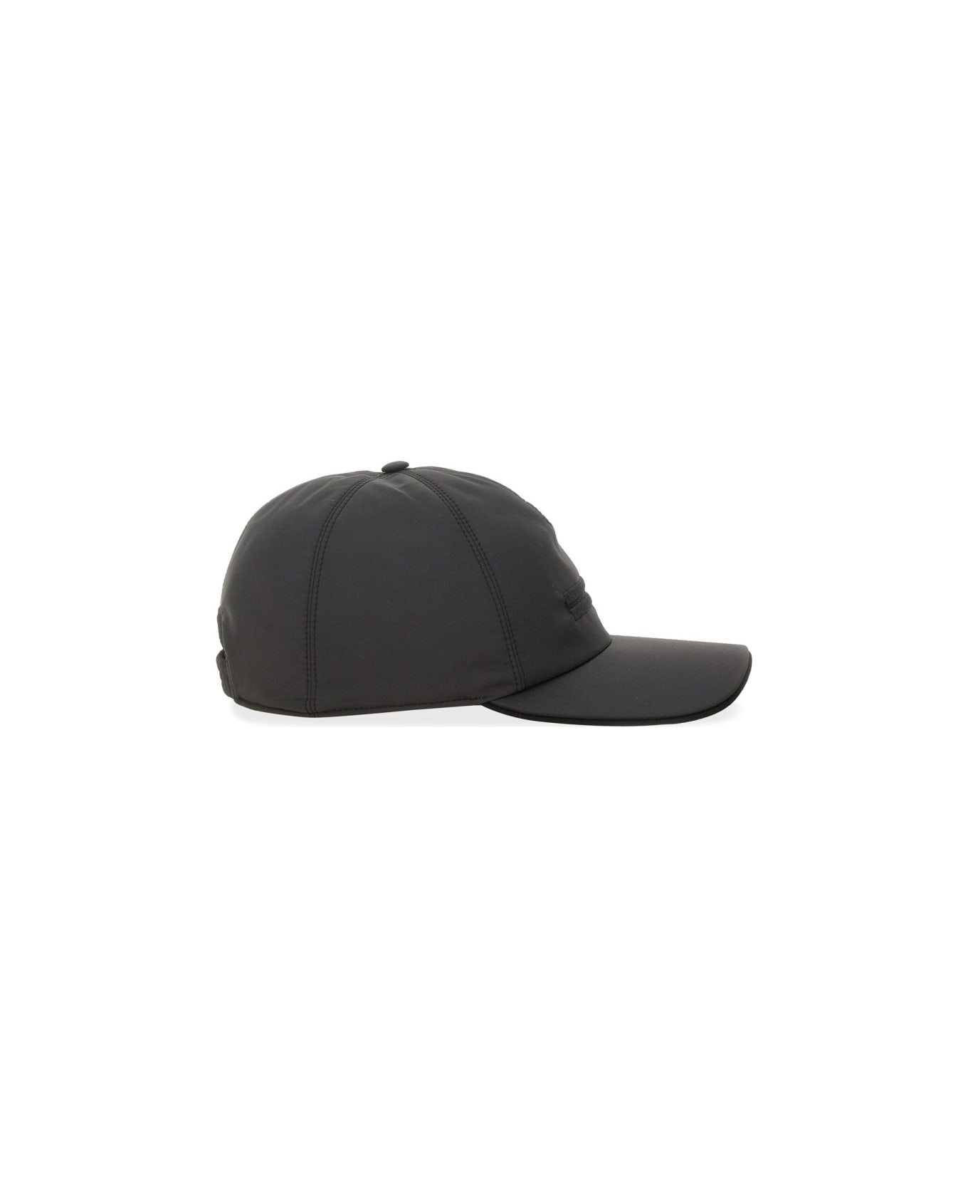 Zegna Baseball Hat With Logo - BLACK