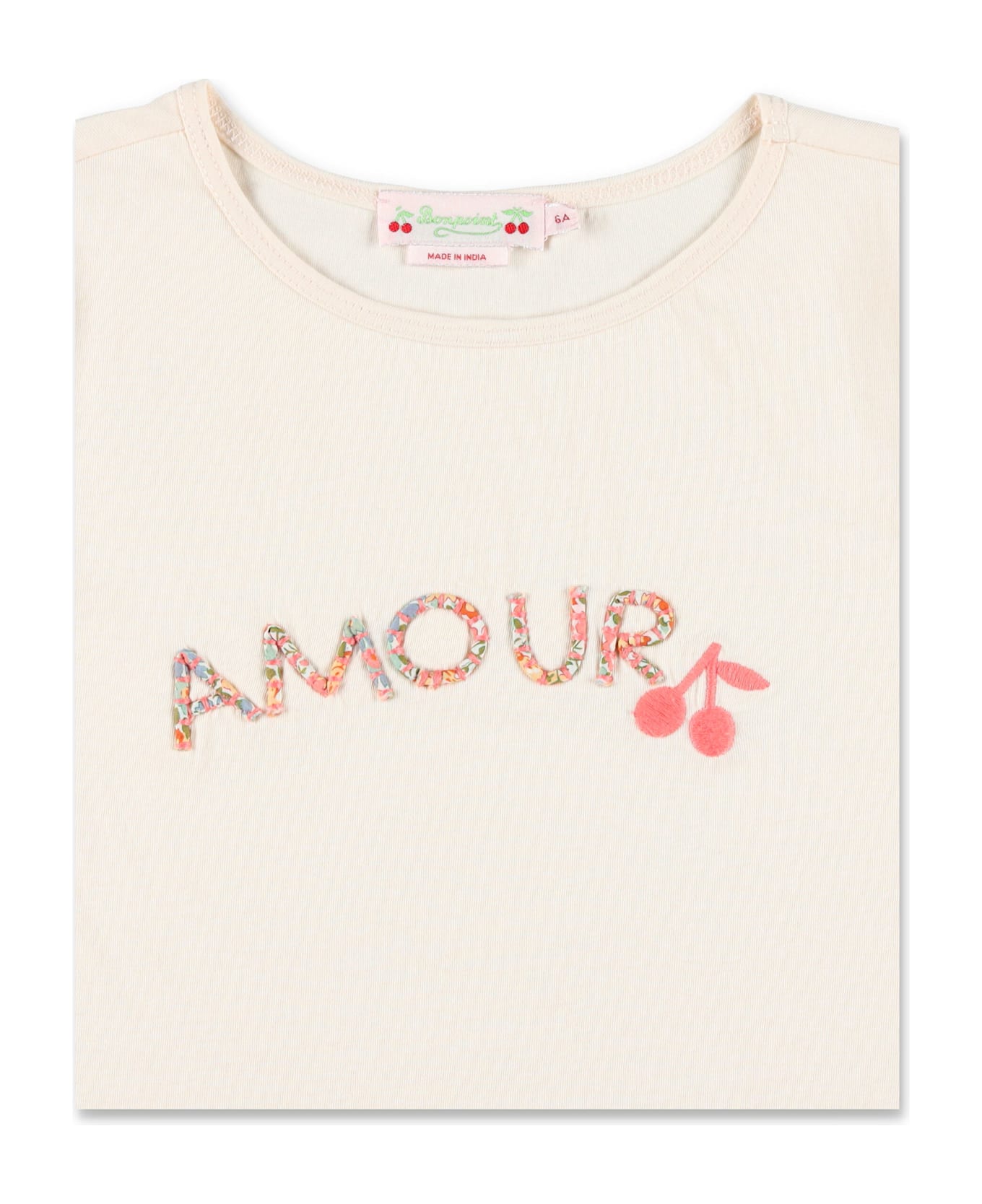 Bonpoint Kid - Embroidered Capricia T-shirt - WHITE