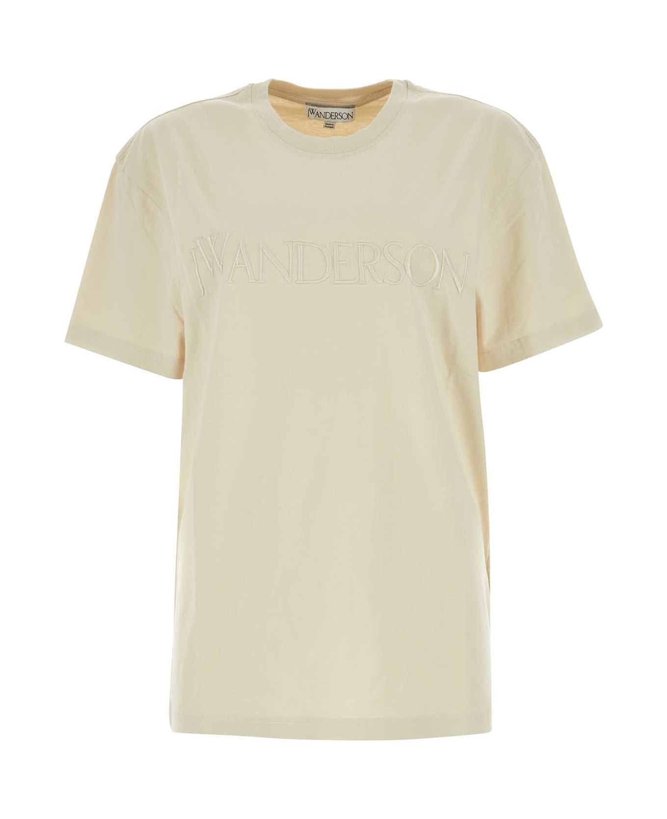 J.W. Anderson Sand Cotton T-shirt - BEIGE