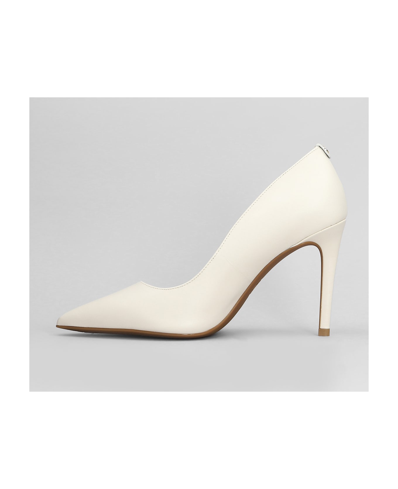 Michael Kors Alina Flex High Pump Pumps In Beige Leather - beige
