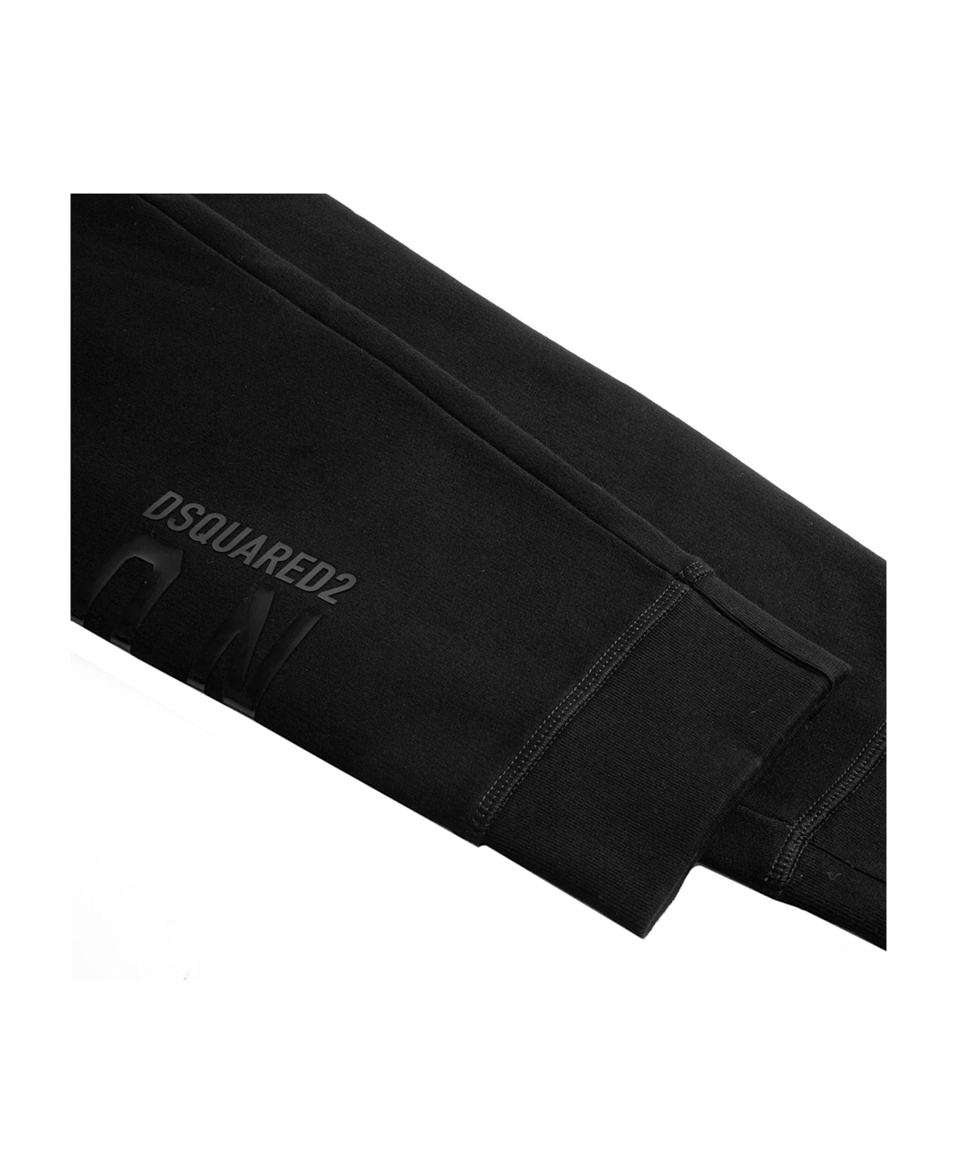 Dsquared2 Cotton Logo Sweatpants - Black