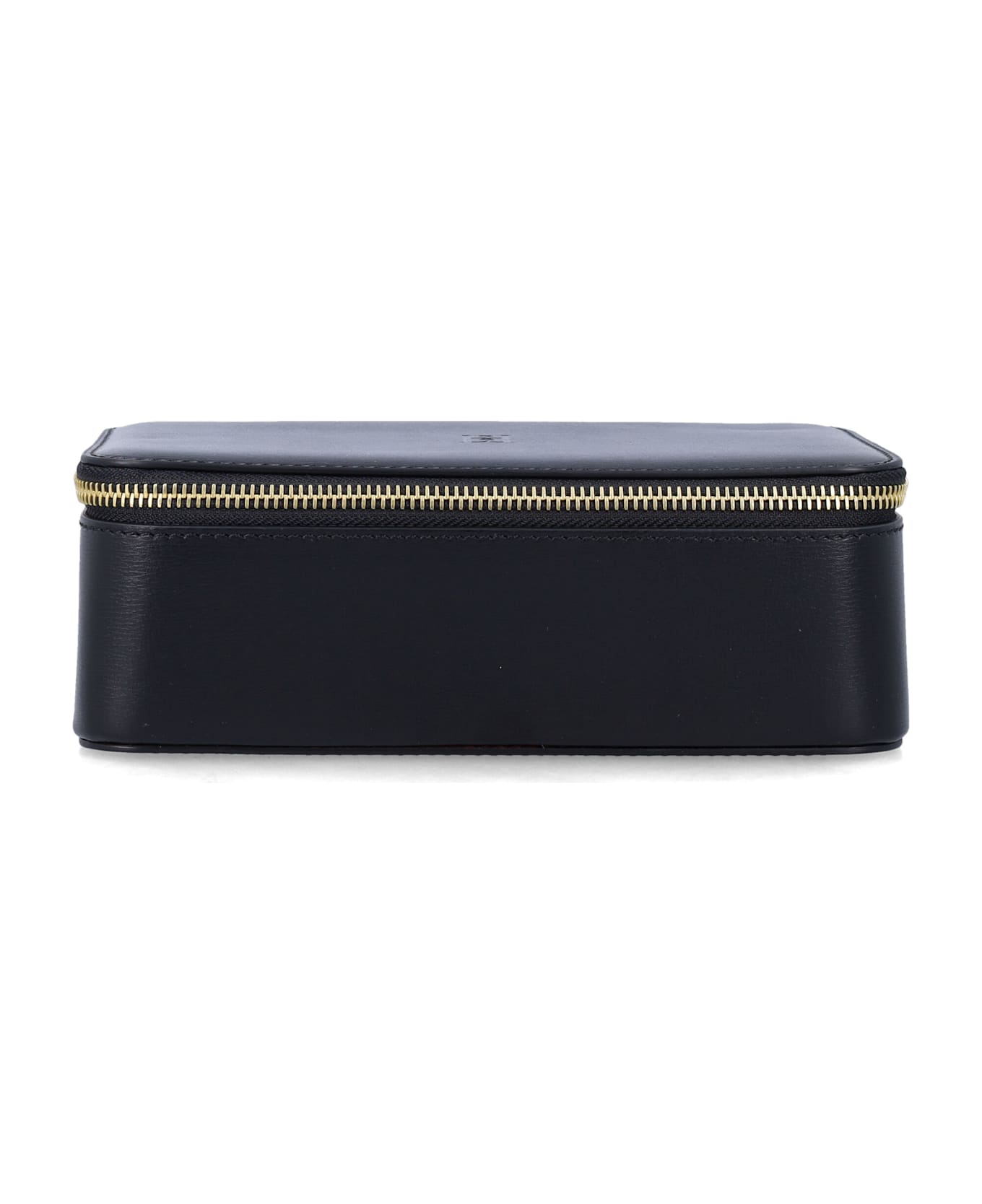 By Malene Birger Monogram Embossed Aya Cosmetic Case - BLACK