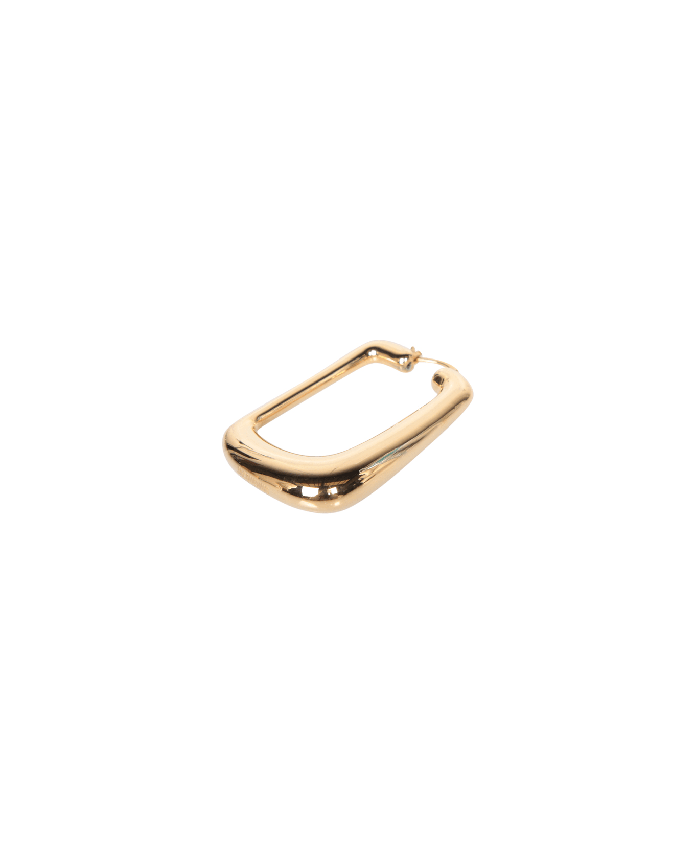 Jacquemus Les Boucles Oval Gold Earrings - Metallic