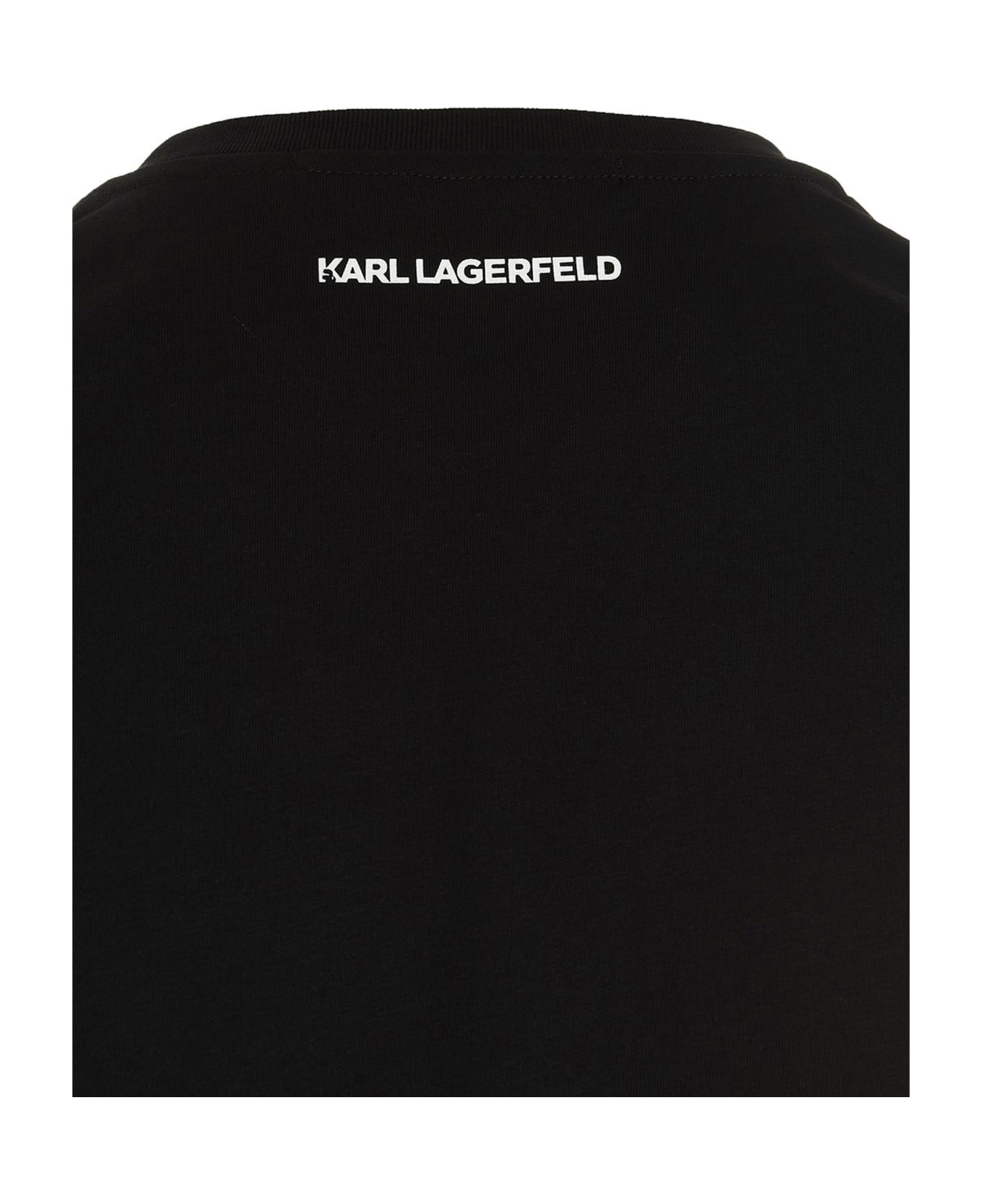 Karl Lagerfeld 'ikonik 2.0 Choupette' T-shirt - Black   Tシャツ