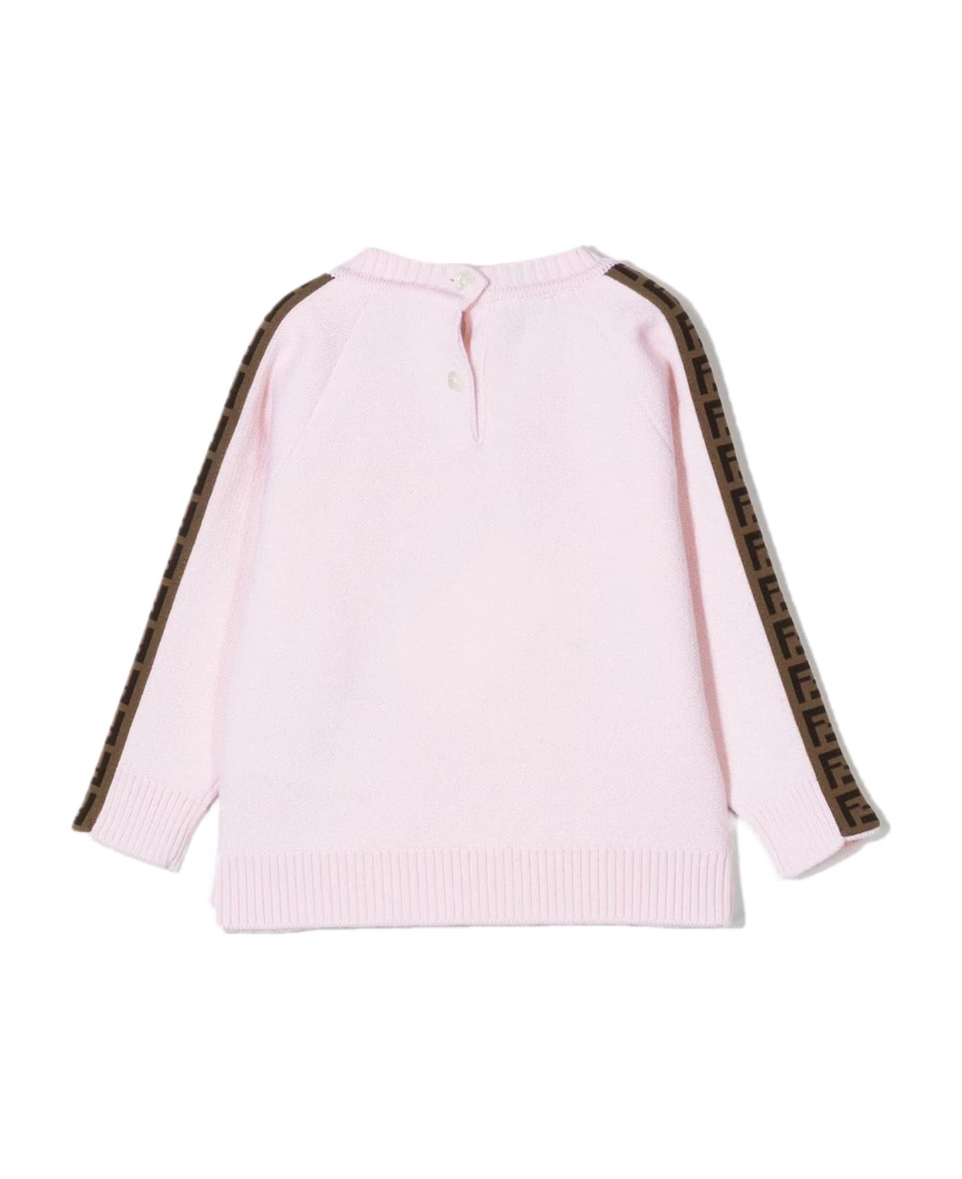 Fendi Pink Virgin Wool Sweater - Rosa