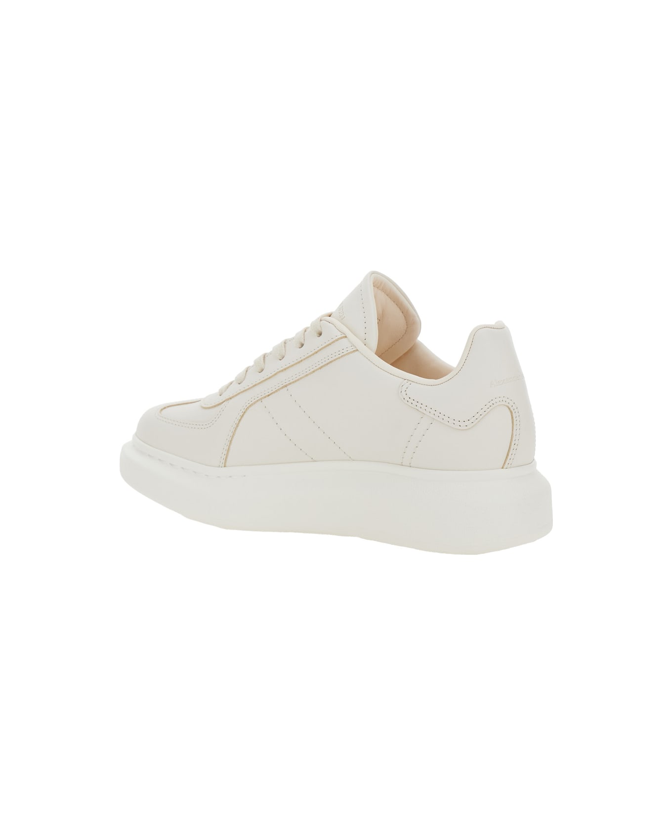 Alexander McQueen Leather Sneakers - Off White
