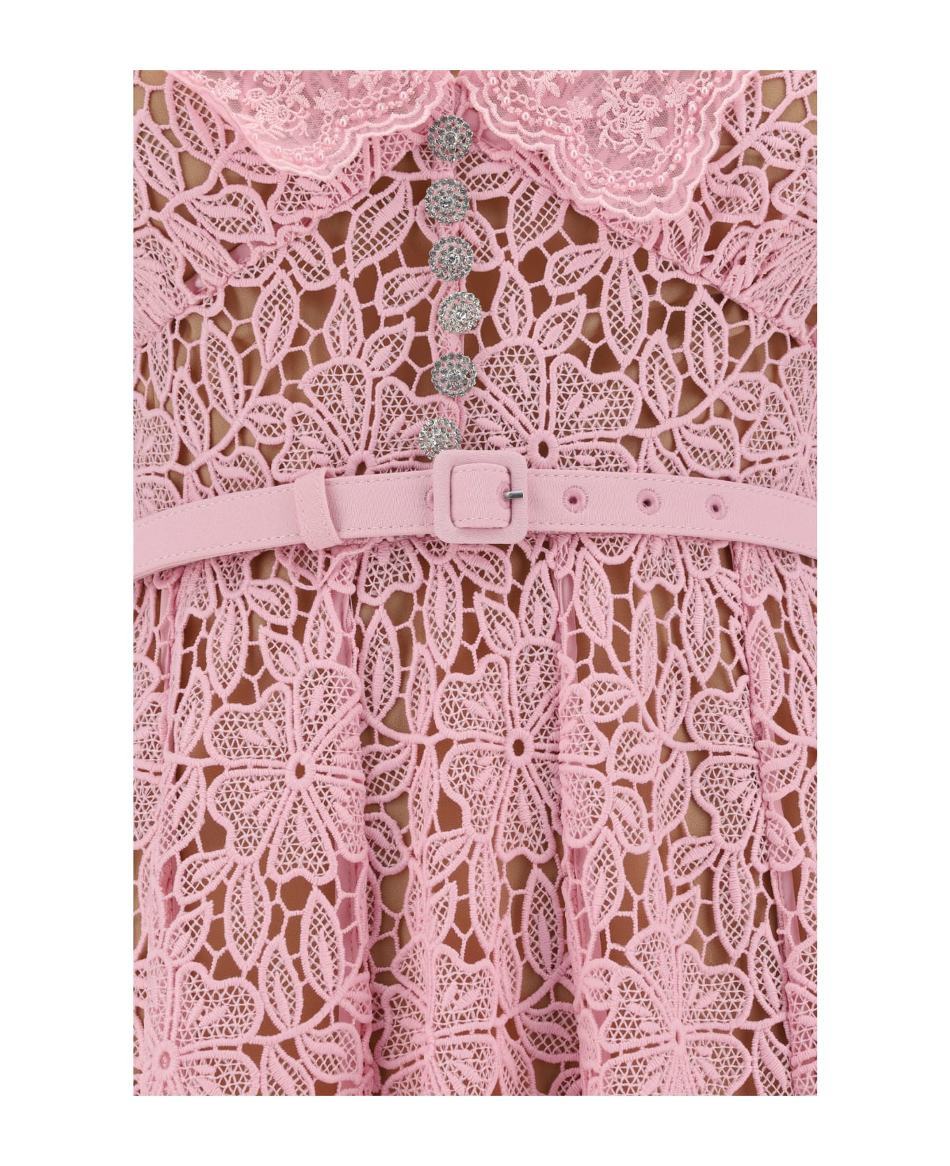 self-portrait Midi Dress - Pink