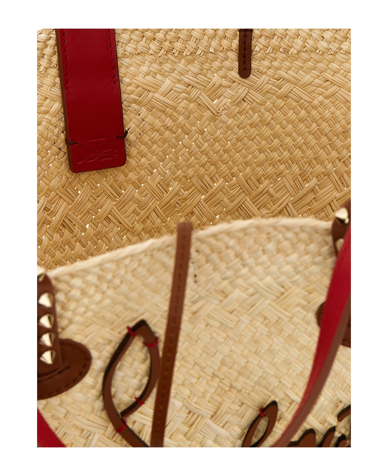 Christian Louboutin 'cabata' Mini Handbag - Beige