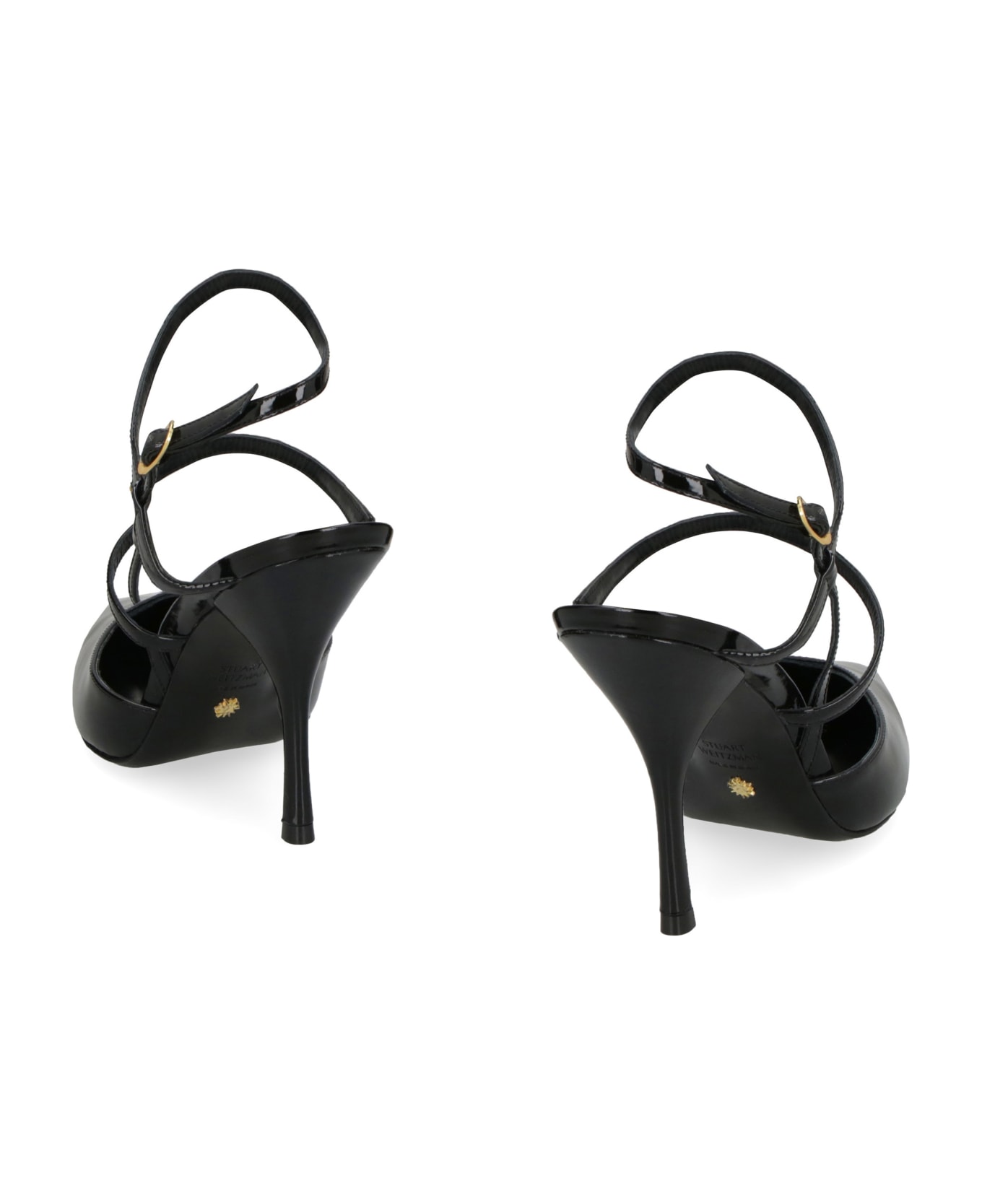 Stuart Weitzman Strapeze Leather Pumps - black ハイヒール