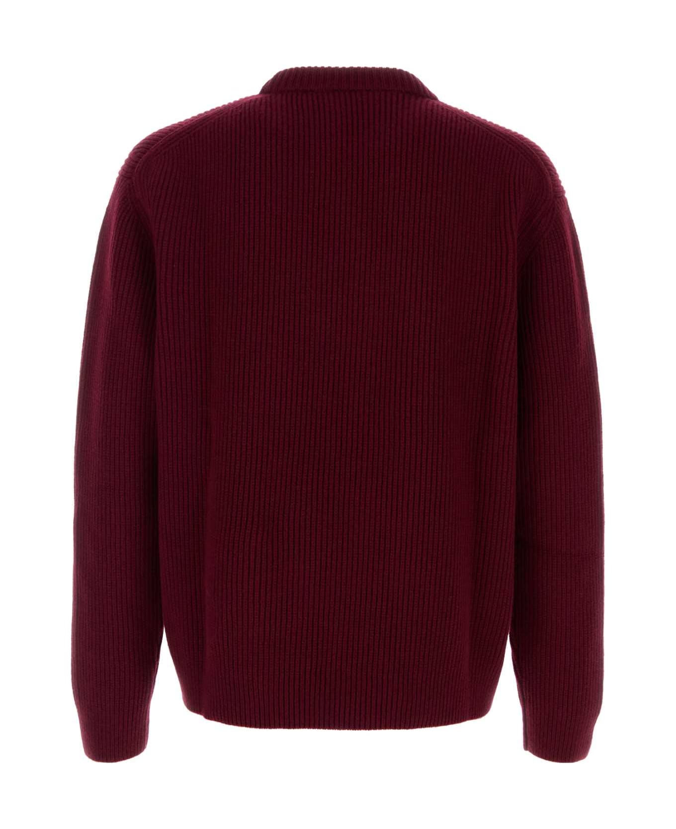 Gucci Burgundy Wool Blend Sweater - ROSSOANCORABROWN