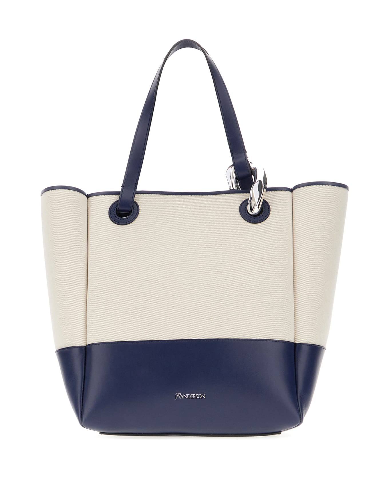 J.W. Anderson Two-tone Canvas And Leather Corner Shopping Bag - 090