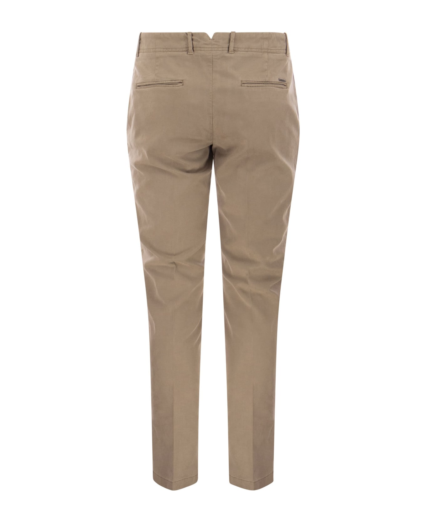Peserico Cotton And Silk Trousers - Beige