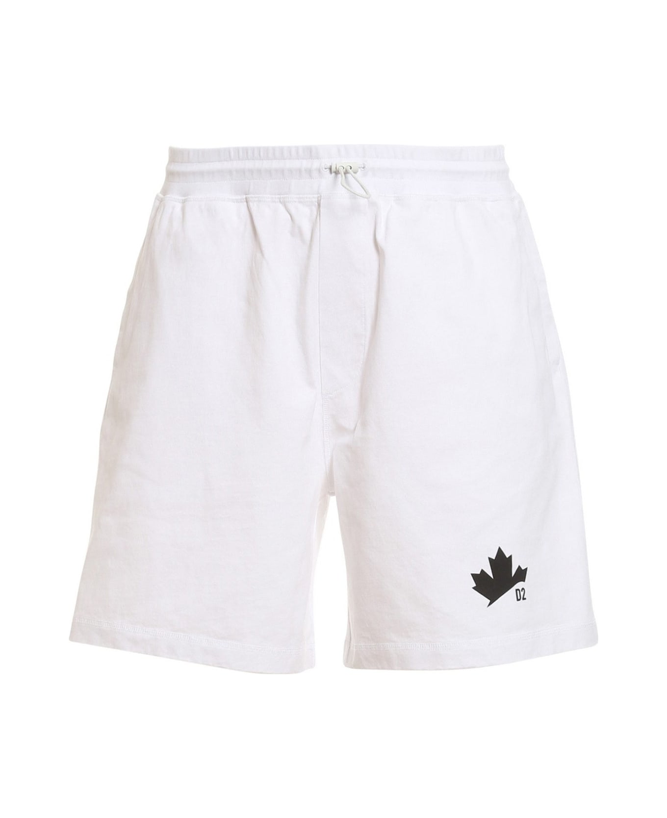 Dsquared2 Dsqaured2 D2 Leaf Shorts - White