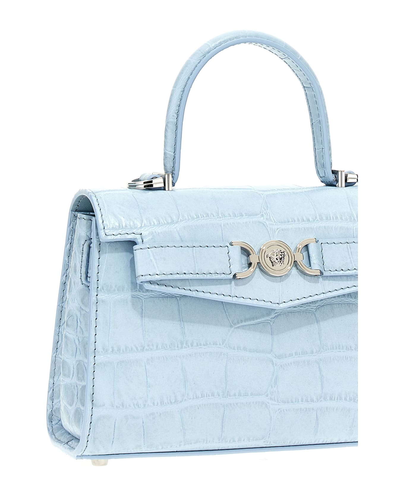 Versace 'medusa '95' Small Handbag - Light Blue