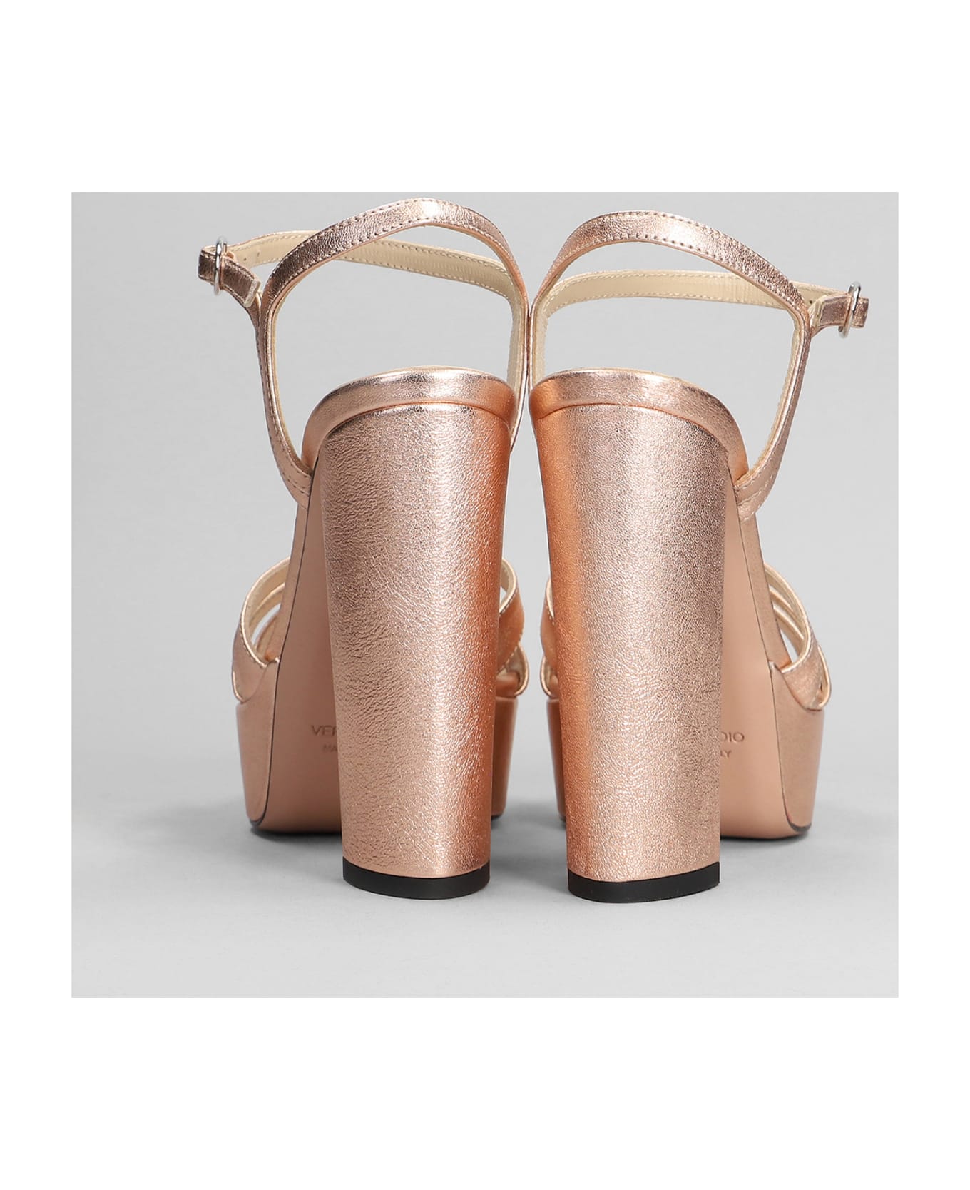 Marc Ellis Sandals In Copper Leather - copper サンダル