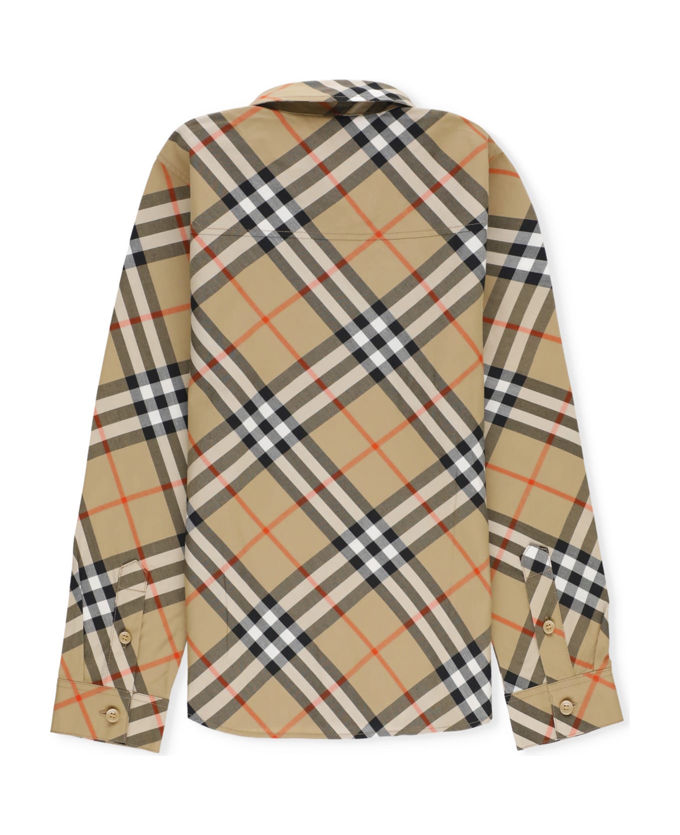 Burberry Check Shirt - Beige