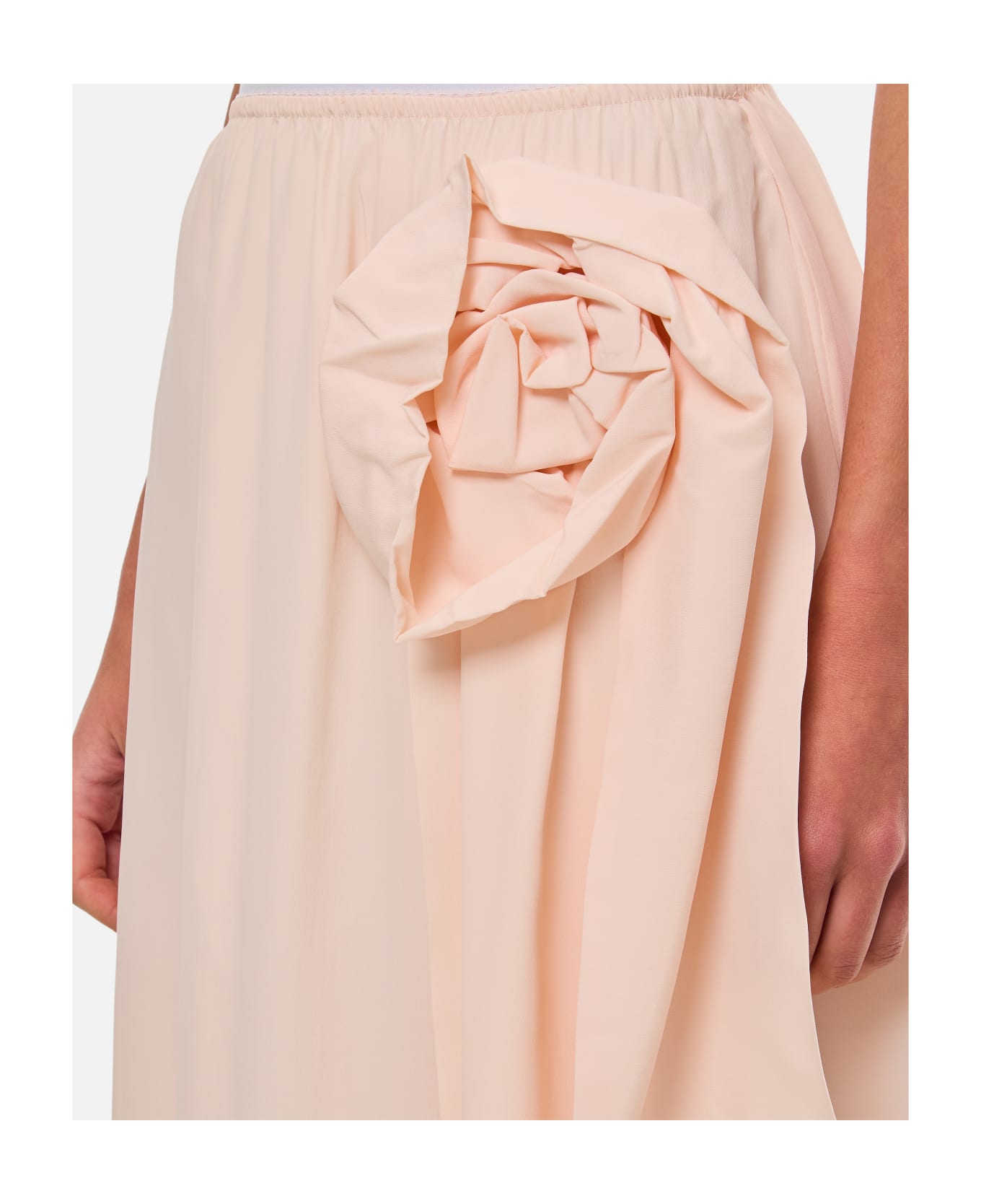 Simone Rocha Midi Skirt W/ Pressed Rose - Pink ワンピース＆ドレス