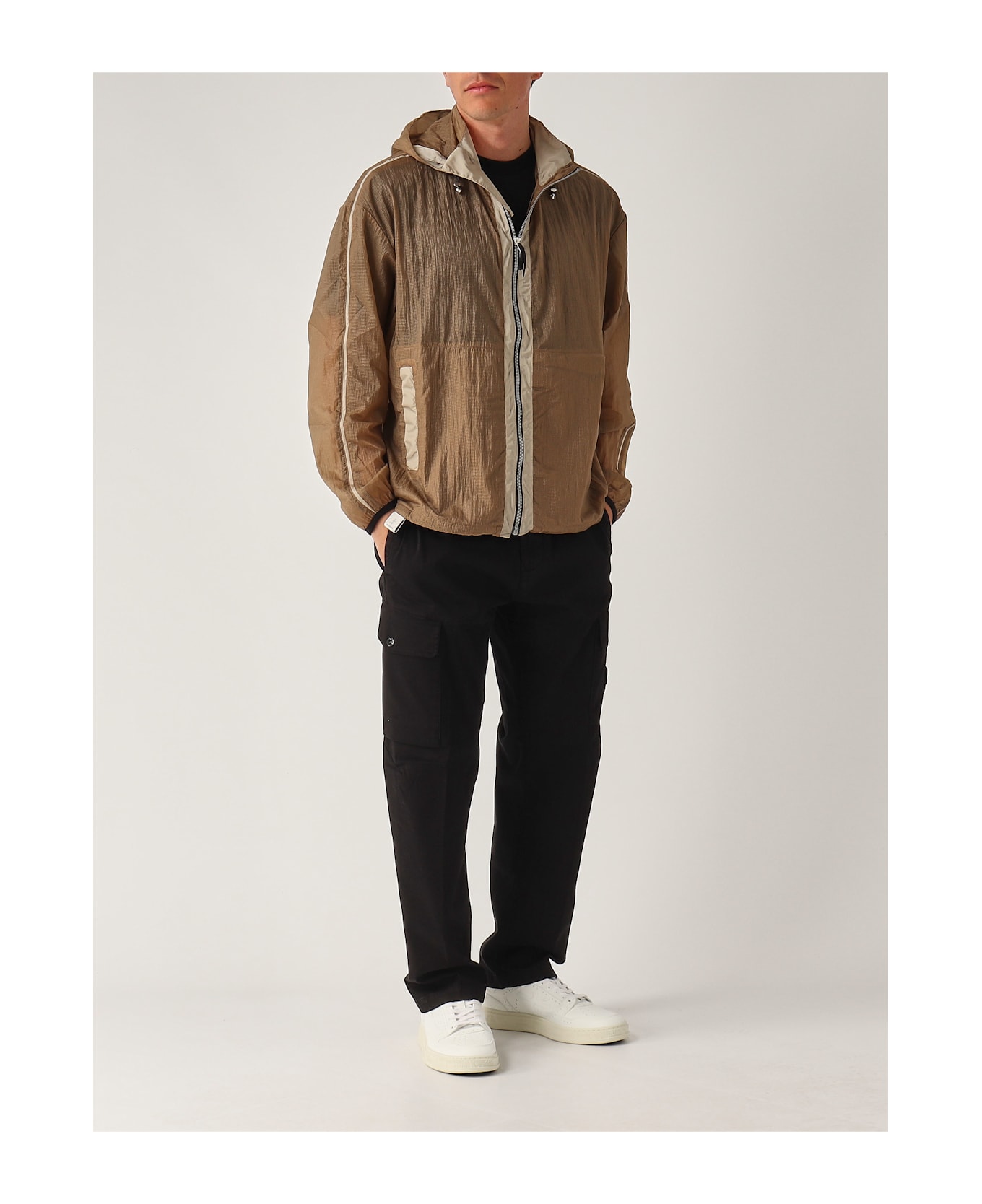 Premiata Mirror Var 72 In Ripstop Naturale Jacket - CAMMELLO-TORTORA