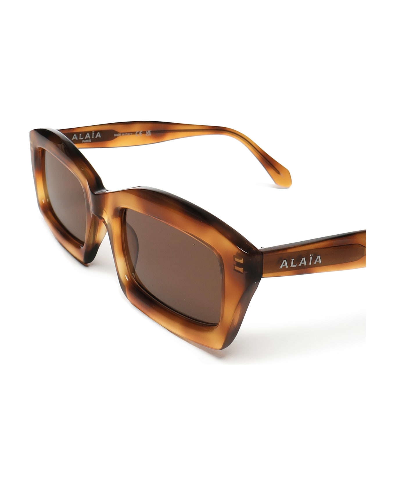 Alaia Rectangular Sunglasses - Brown