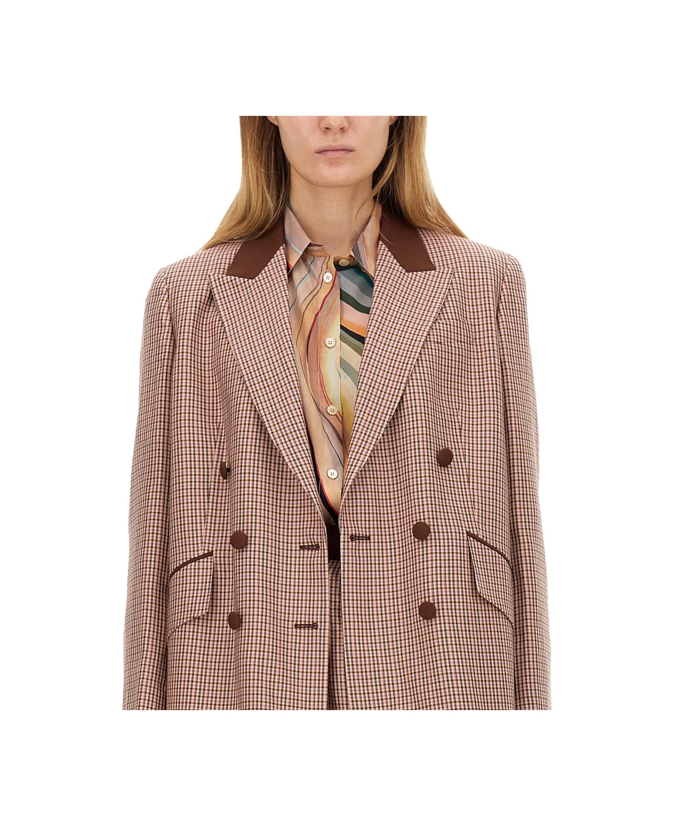 PS by Paul Smith Double-breasted Jacket - BROWN