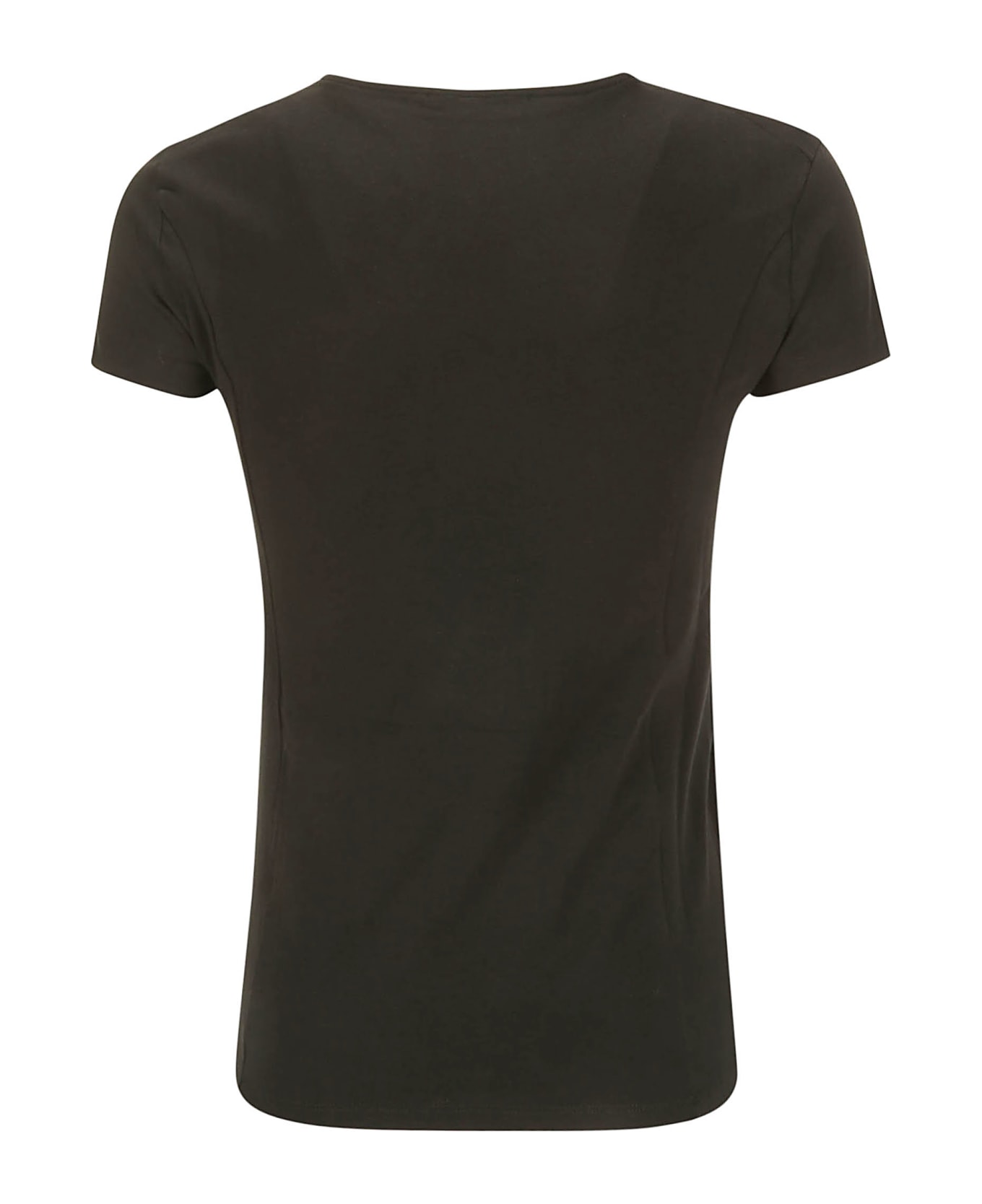 Stefano Mortari M/s Crew Neck T-shirt - BLACK Tシャツ