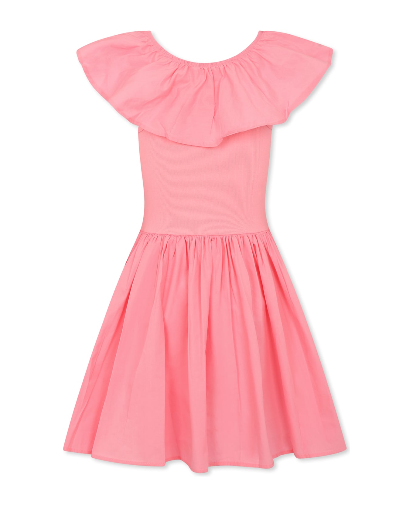 Molo Pink Dress For Girl - Pink