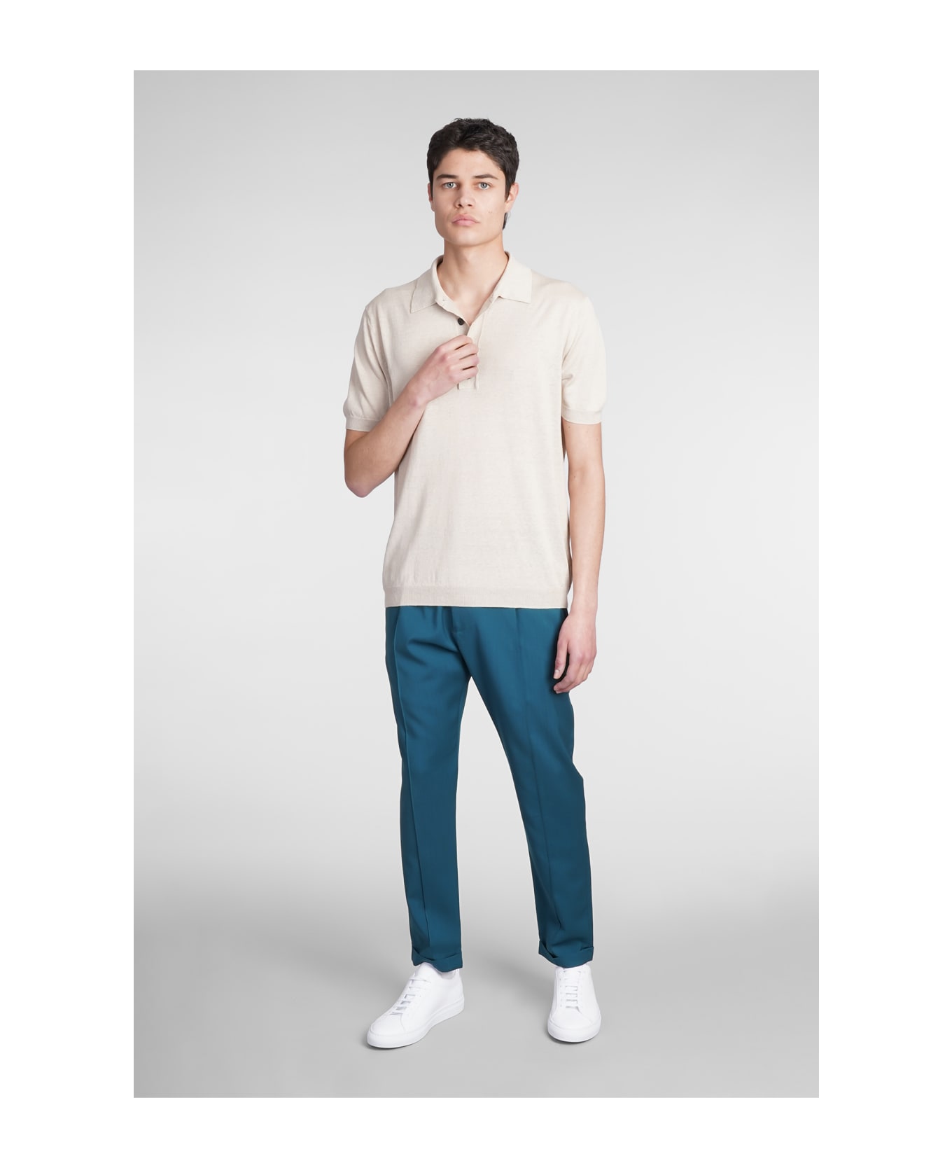 Low Brand Taylor Pants In T-shirt Wool - T-shirt