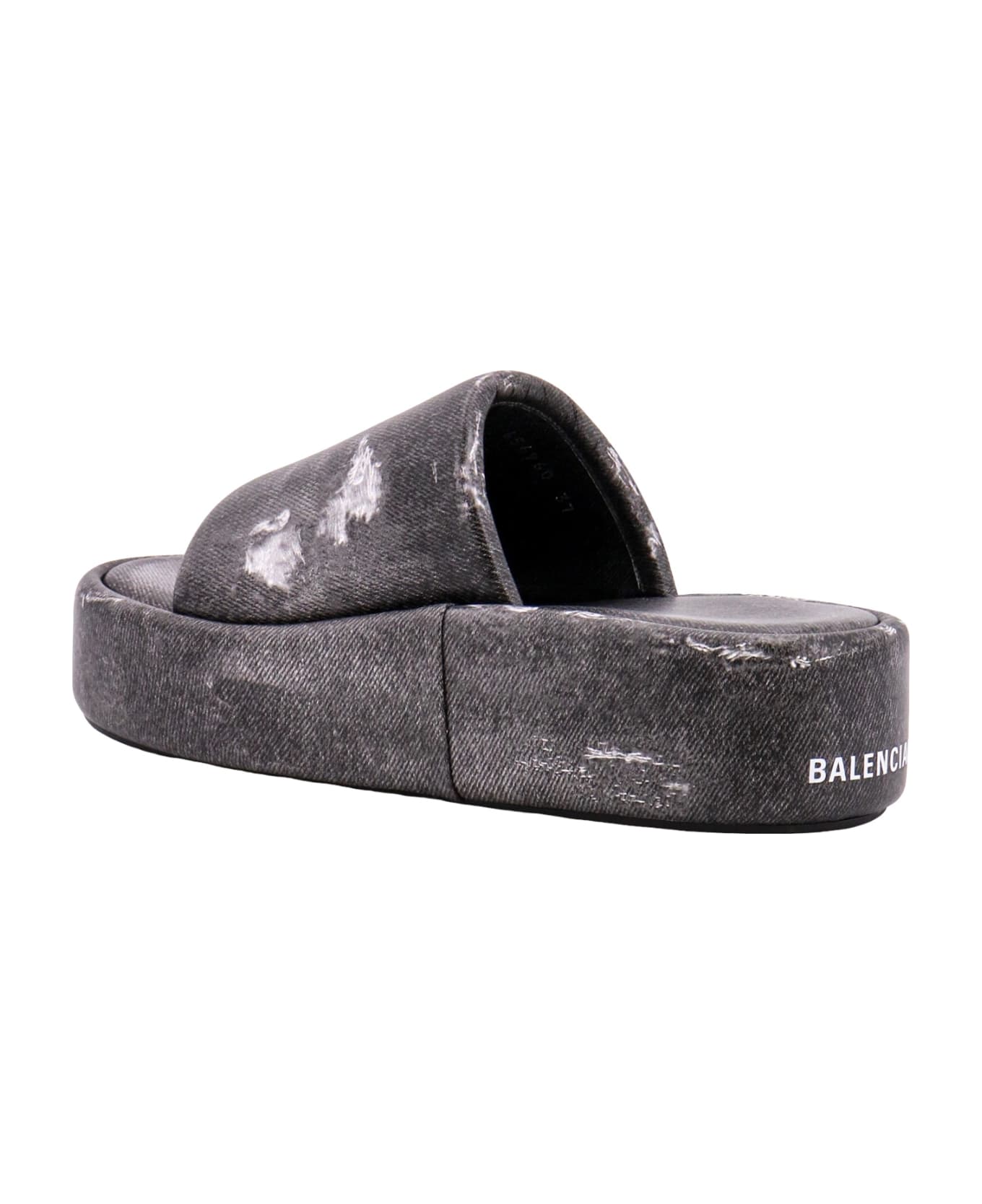 Balenciaga Slide Sandals - Black