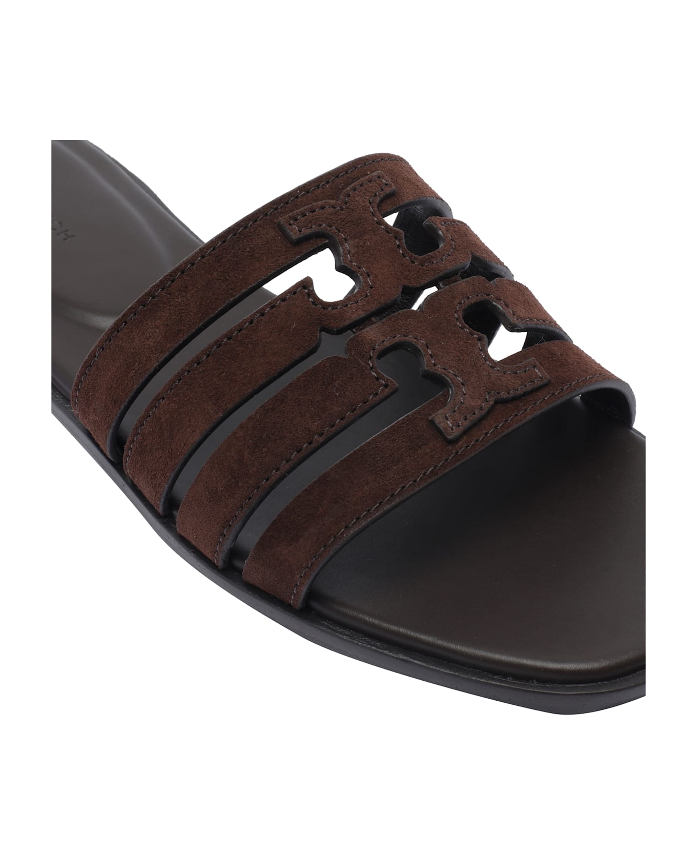 Tory Burch Ines Cage Slides - Brown